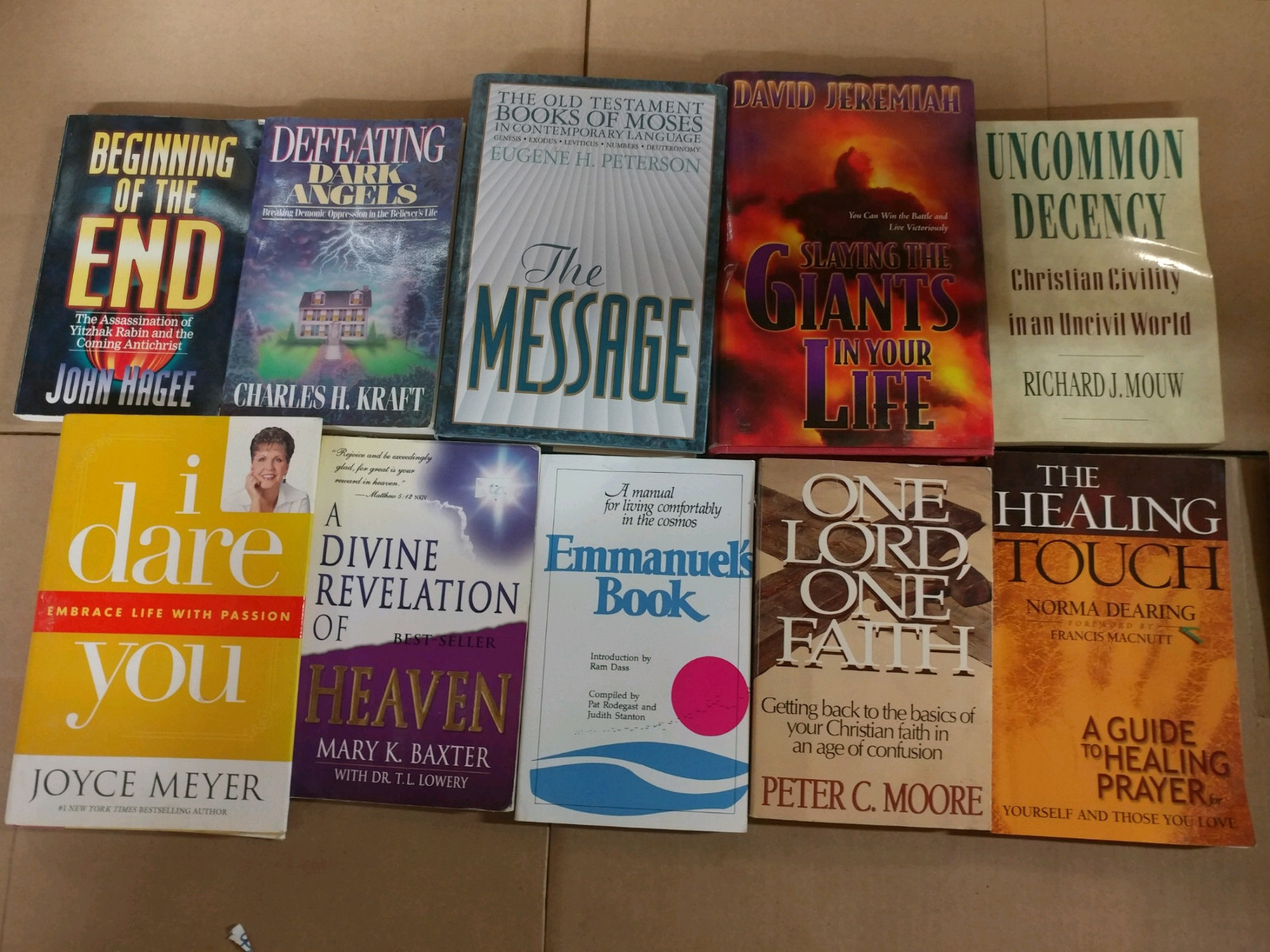 Lot of 10 Pounds LB Christian Prayer Bible Jesus Theology Story Book RANDOM*MIX