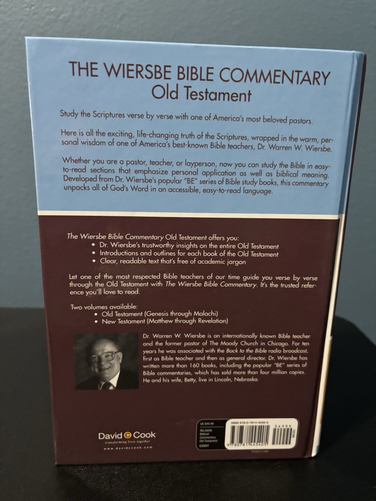 The Wiersbe Bible Commentary OT: The Complete Old Testament in One Volume New