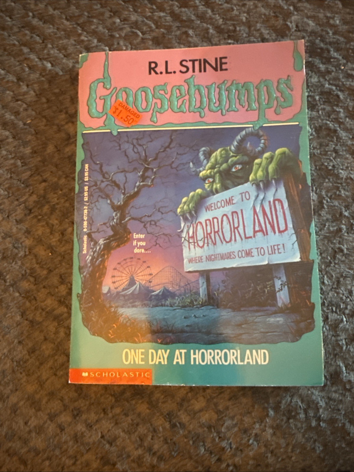 Lot of 8 Vintage Goosebumps Books R.L. Stine 90s Scholastic Paperbacks Retro Lot