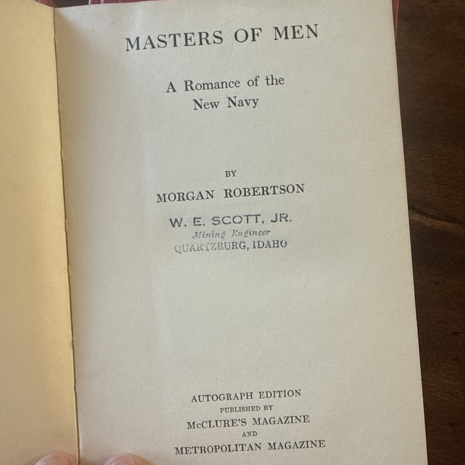 morgan robertson Book lot vintage late 1800’s early 1900’s