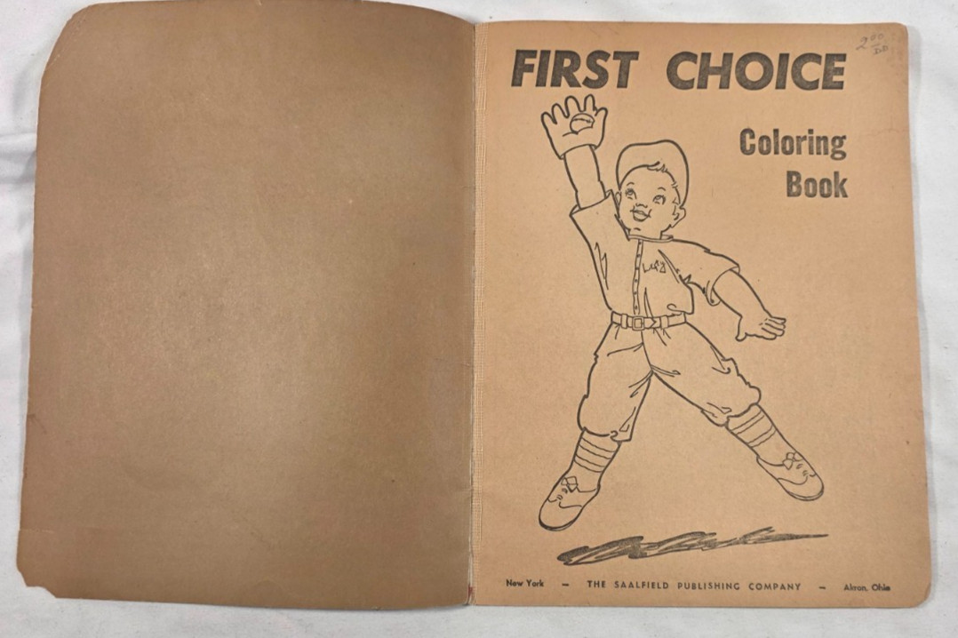 First Choice Coloring Book – The Saalfield Publishing Company – Akron Ohio