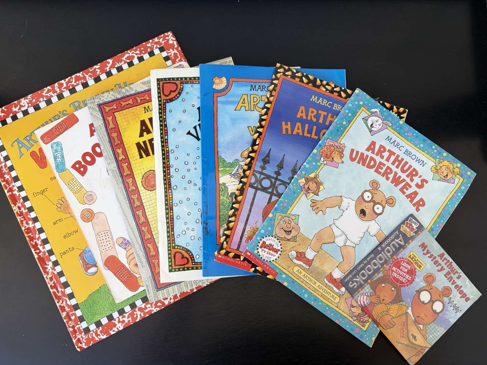 Arthur Adventures By Marc Brown Lot 7 Books & 1 AUDIOBOOK CD New Sealed