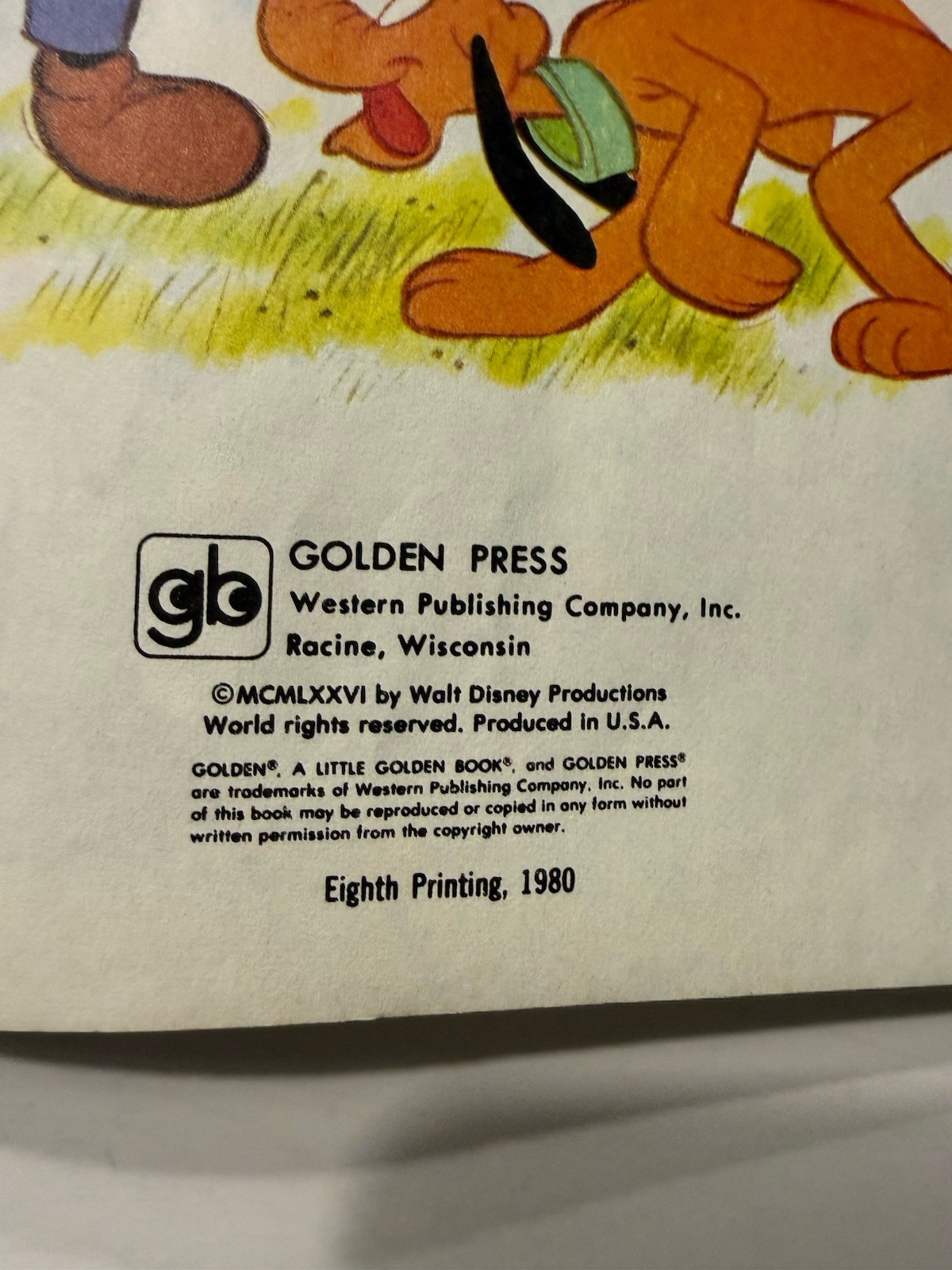 Walt Disney’s Mickey Mouse The Kitten-Sitters Little Golden Book VTG 1980