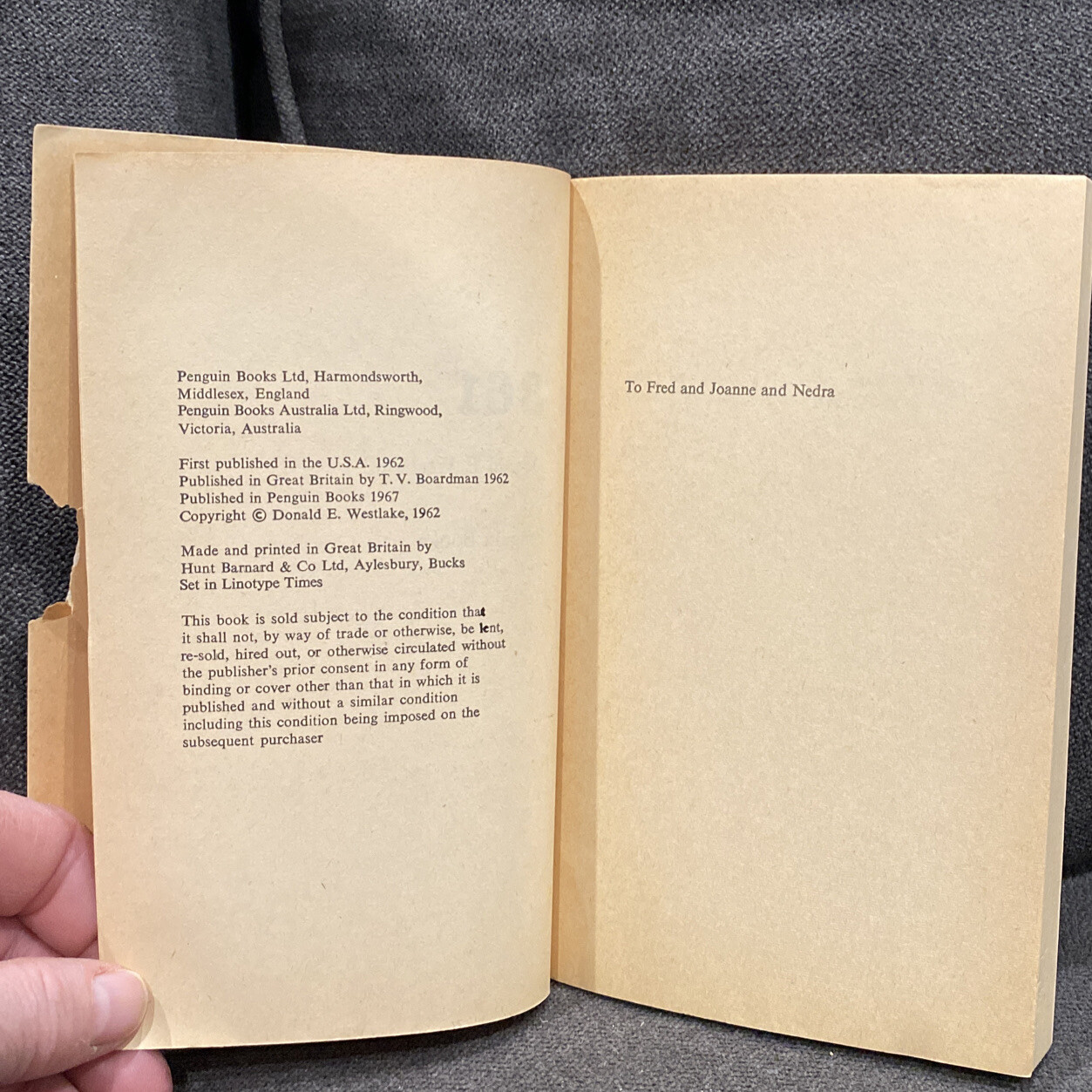 361 by Donald Westlake. RARE 1967 1st Edition Paperback
