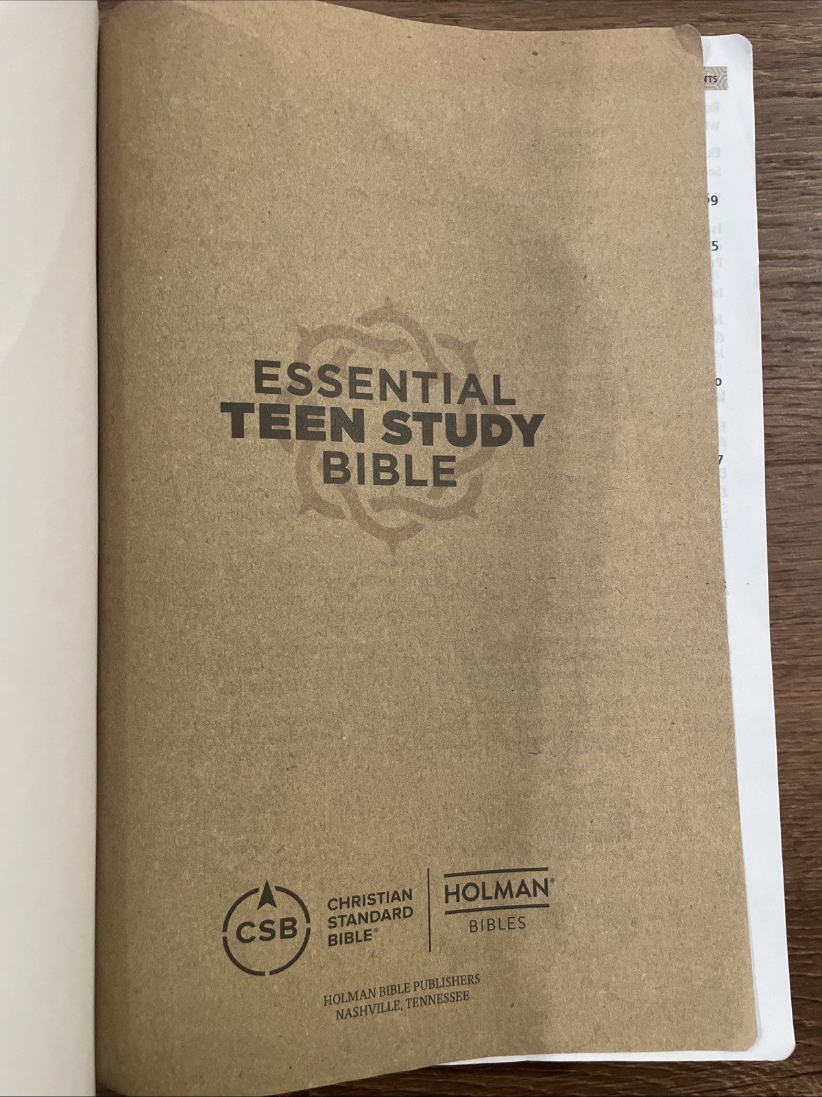 CSB Essential Teen Study Bible “LeatherTouch” Red Letter by Holman