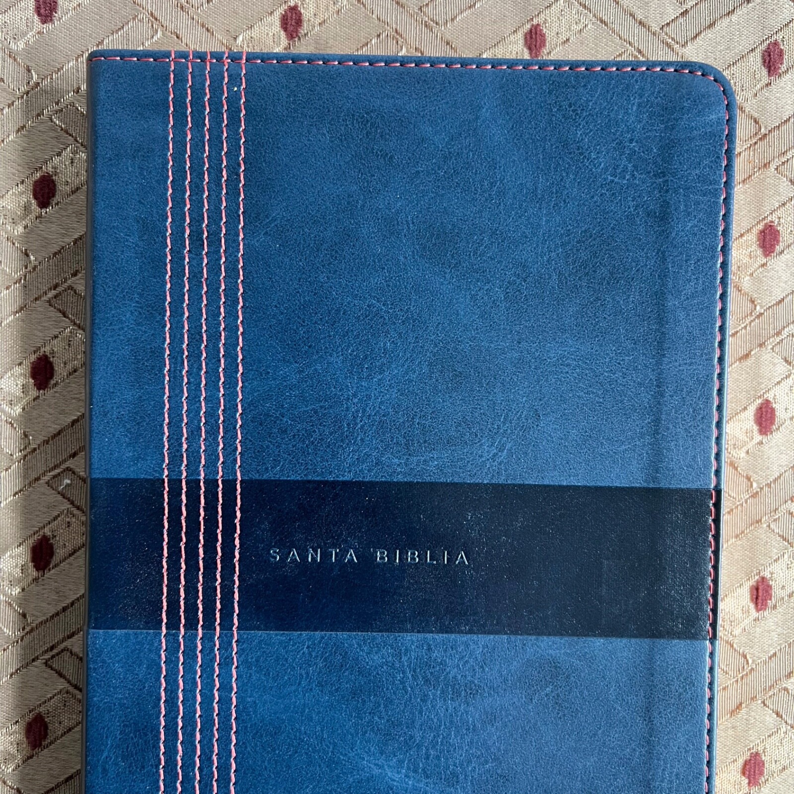 NBLA Biblia Ultrafina Letra Grande Tamaño Manual Leather Azul – NEW Nueva