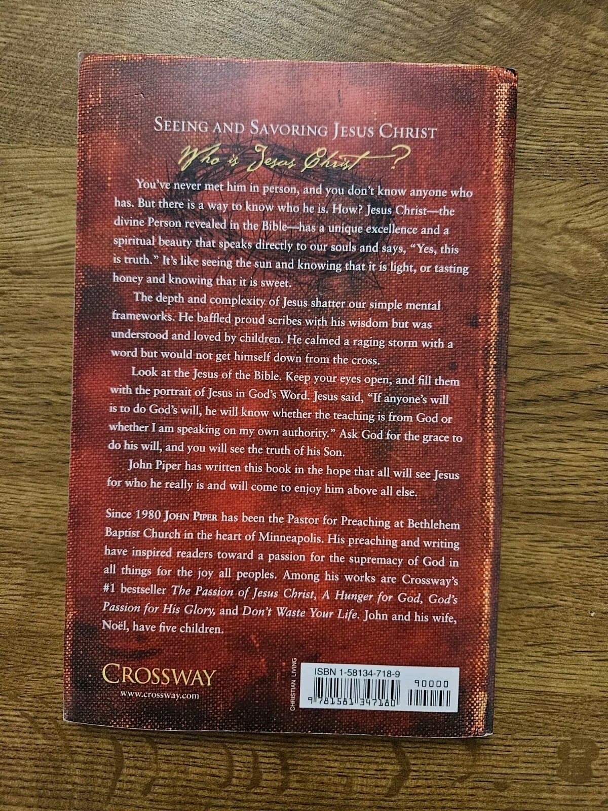 Seeing and Savoring Jesus Christ John Piper Paperback self help book religious