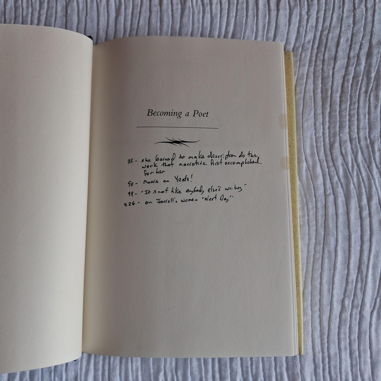 Vintage Becoming A Poet David Kalstone Farrar Straus & Giroux Beige HC DJ 1989