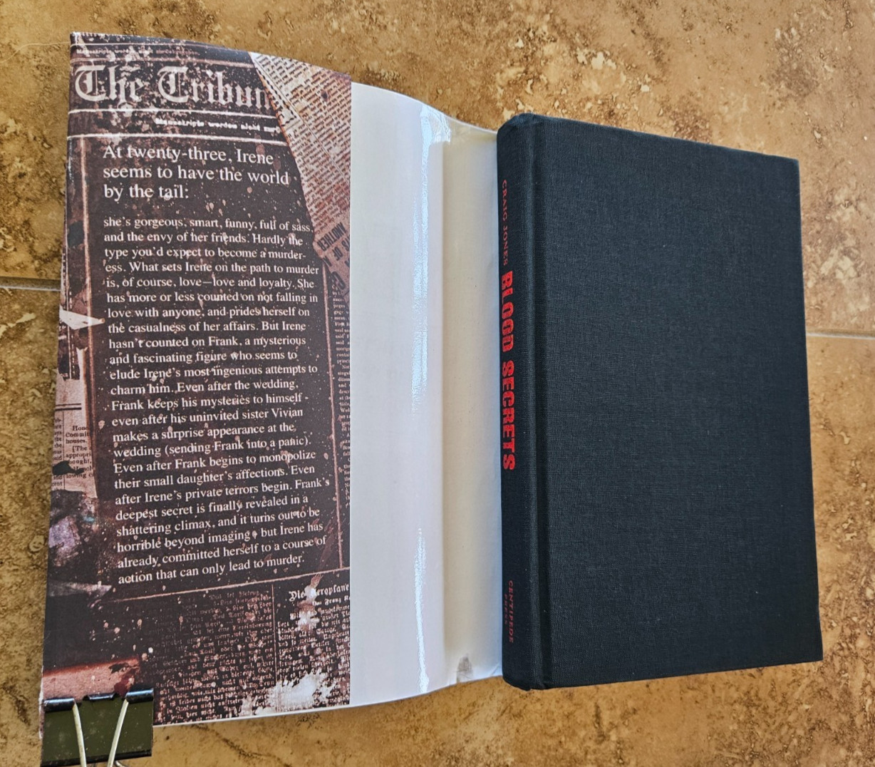 CRAIG JONES Blood Secrets 2019 HC/DJ Centipede Press unsigned copy