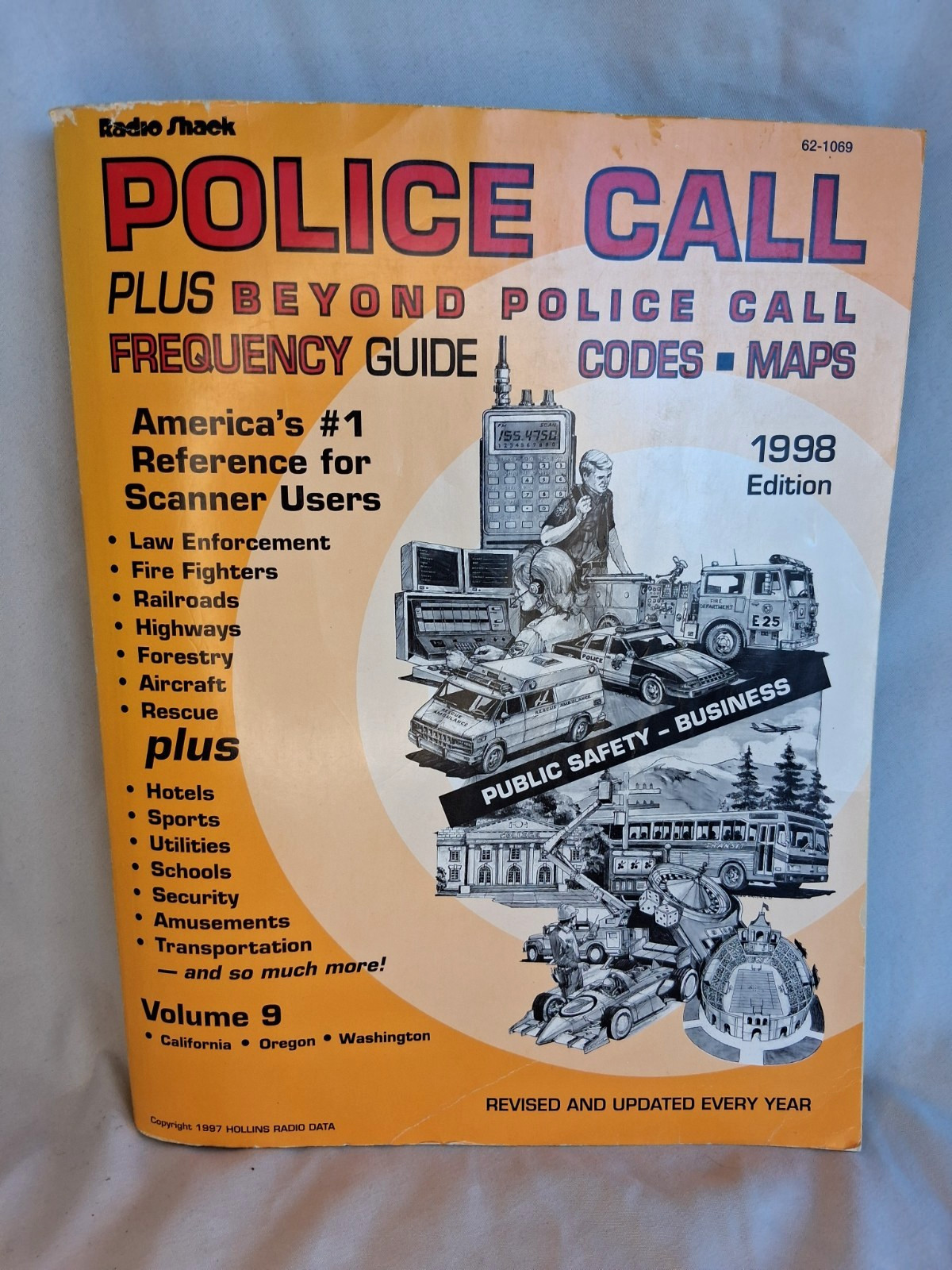 Police Call Radio Guide 1998 Edition Radio Shack Vol. 9 – VGC