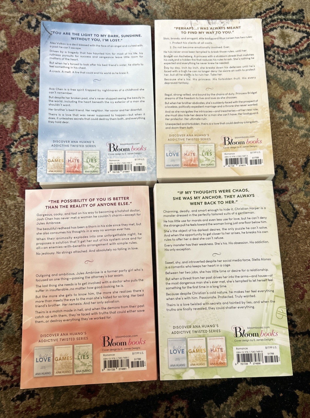 Twisted Series 4 Books Collection Set By Ana Huang Paperback USA Stock, Spicy