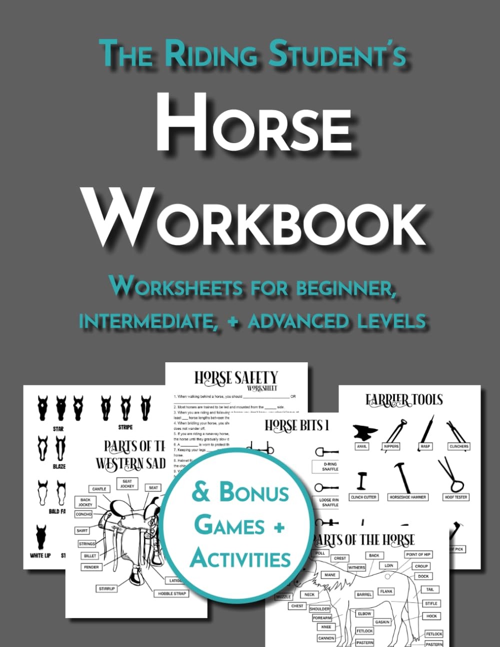 The Riding Student’s Horse Workbook: Equestrian Diagrams & Worksheets for Be…