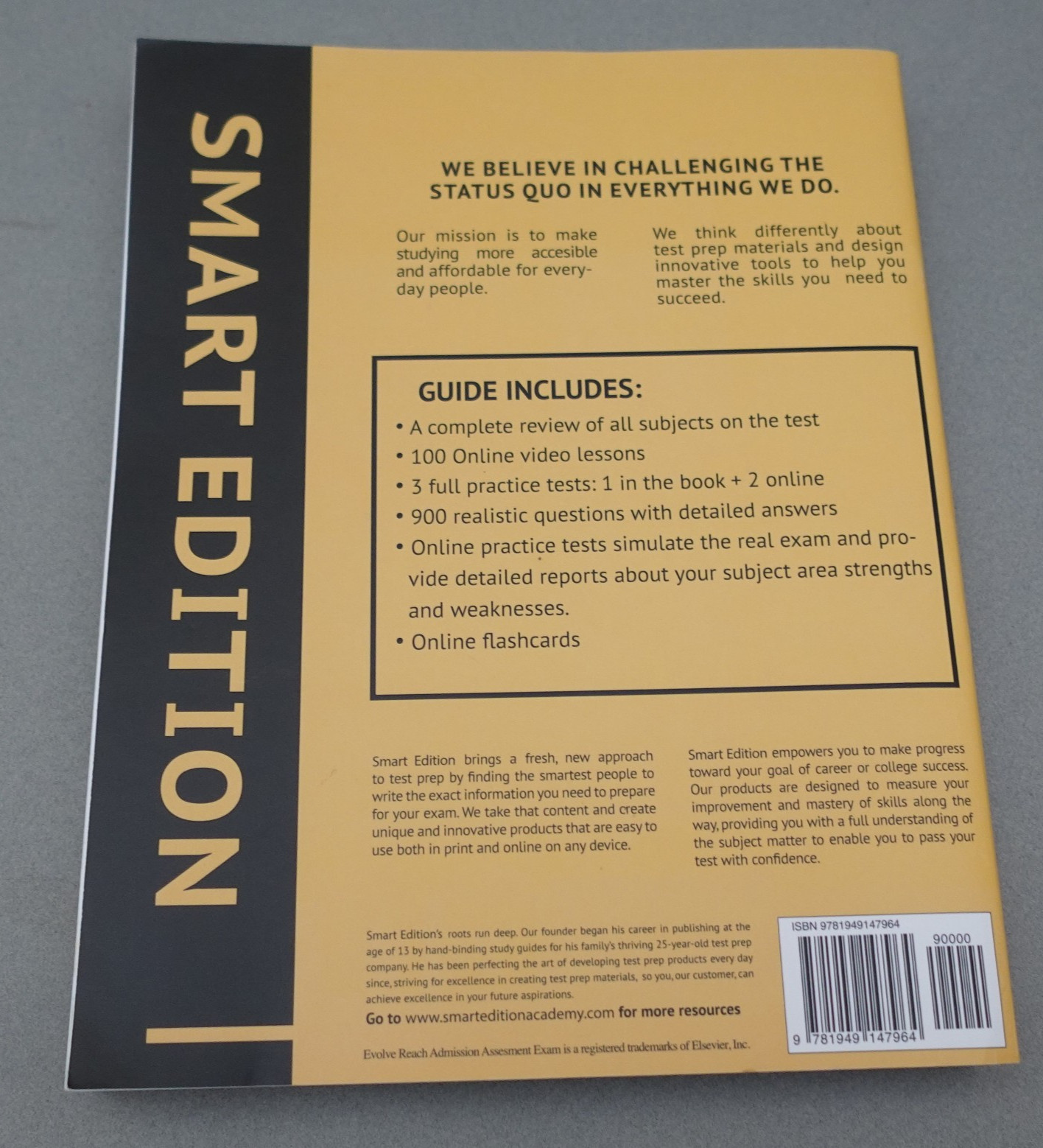 HESI A2 Full Study Guide 3rd Edition Smart Edition Paperback 2022 Unmarked