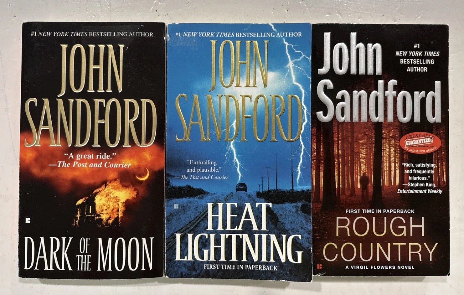 Complete VIRGIL FLOWERS Series #1-15 JOHN SANDFORD 15 Book Paperback Lot Set VG