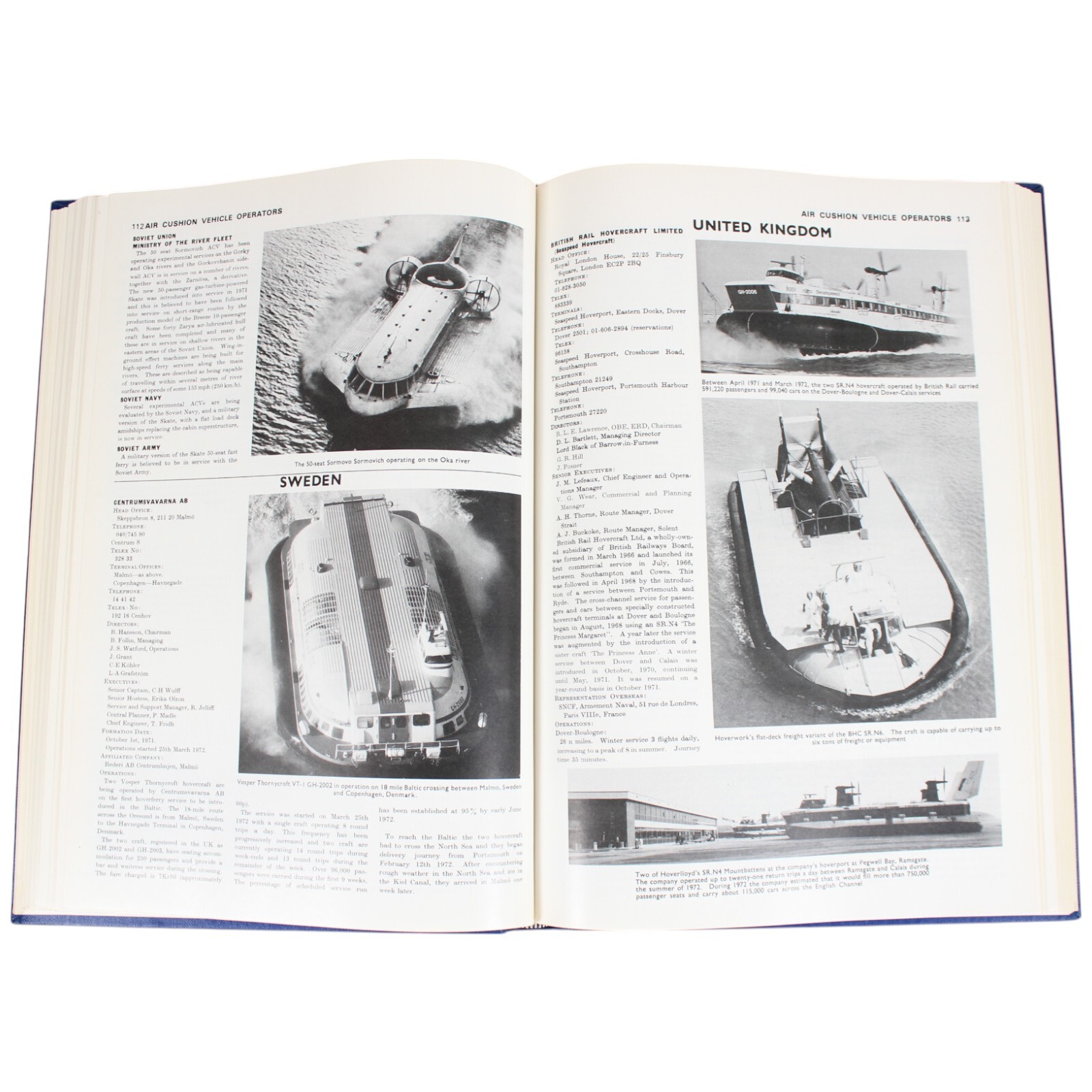 Hovercraft Hydrofoil Surface Skimmers JANES 1972-73 Military Recreational Craft