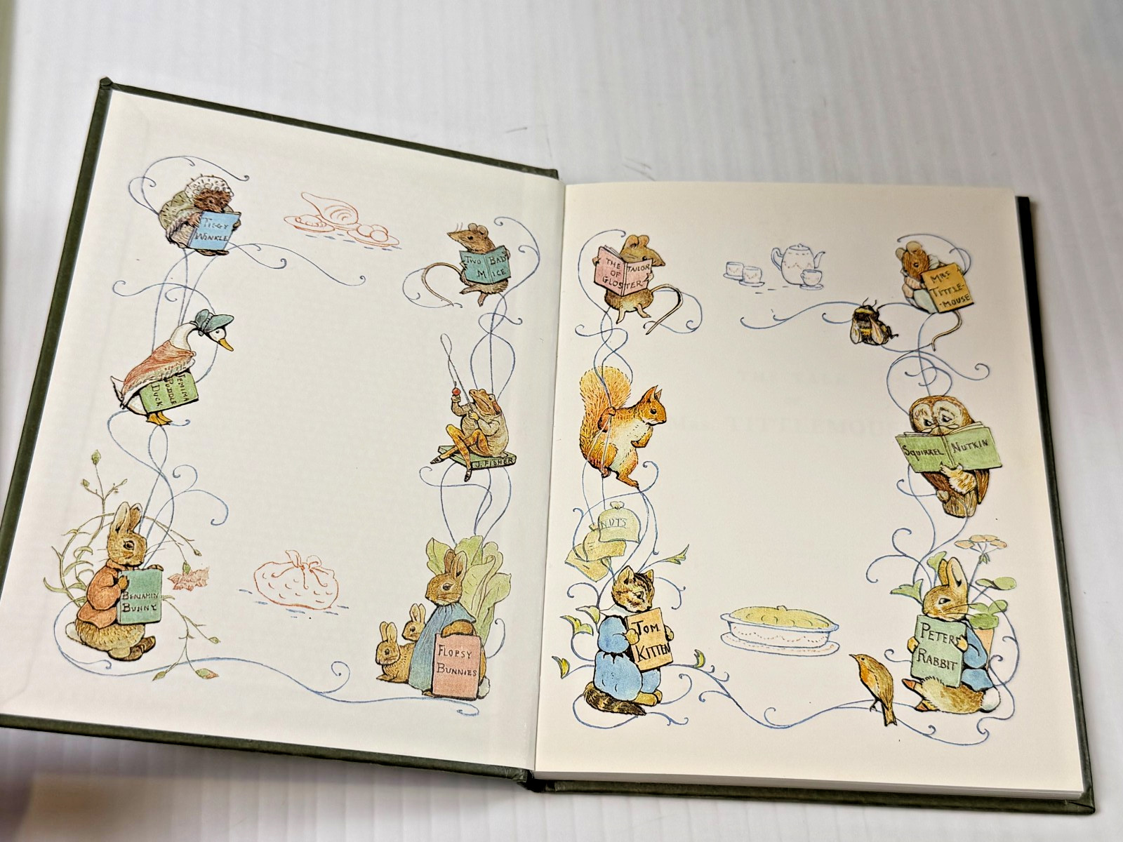 Lot of 16 Beatrix Potter Little Green Books by Frederick Warne Vintage Hardcover