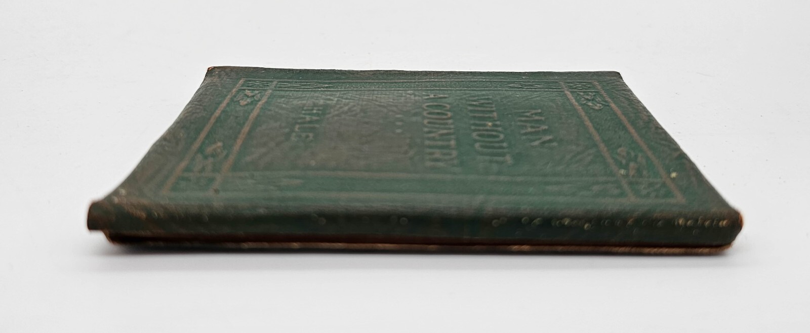Little Leather Library Books Green Cover Man Without A Country by Hale