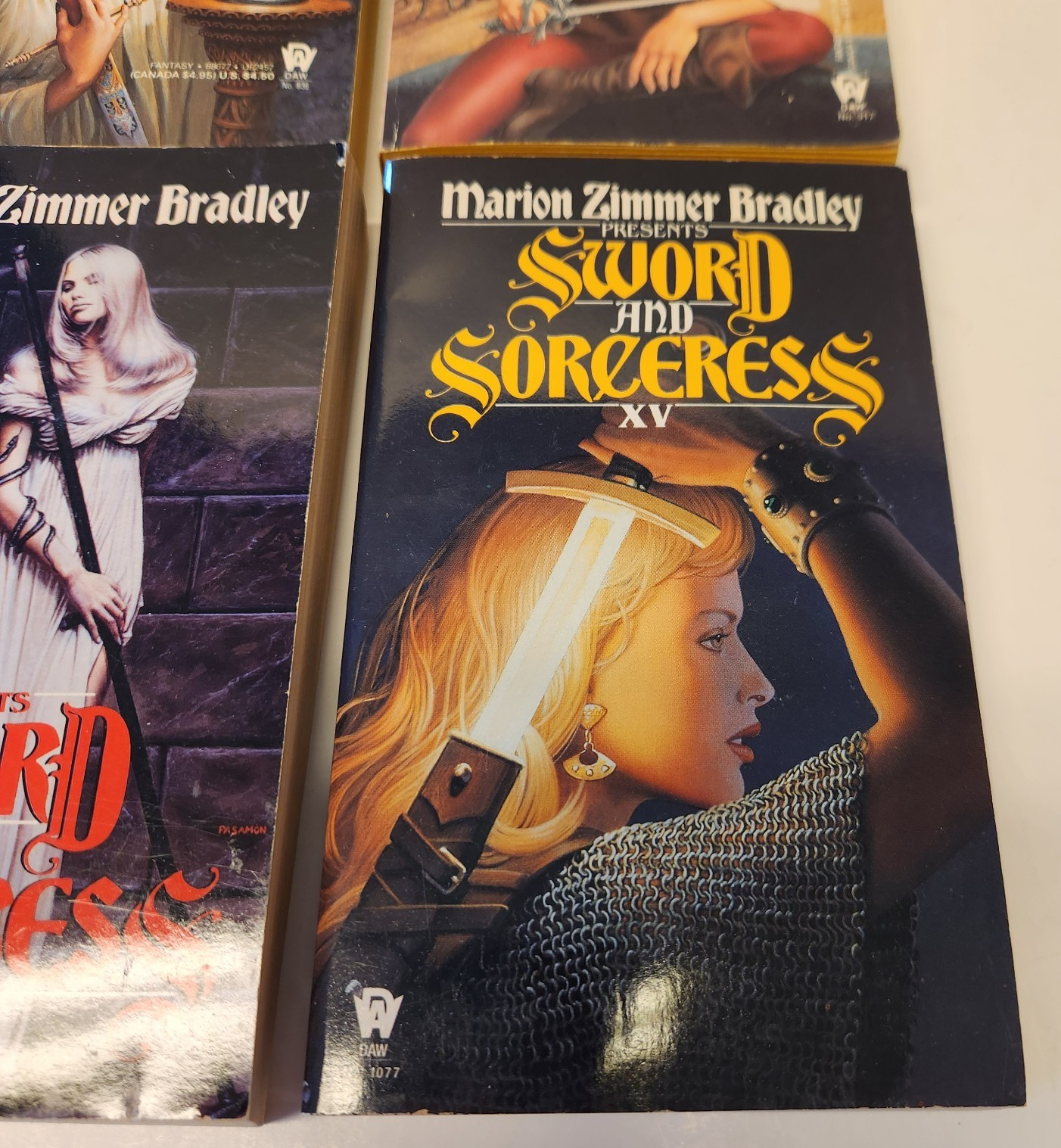 Lot of 4 Marion Zimmer Bradley Sword and Sorceress PB 1st Prints VII X XII XV