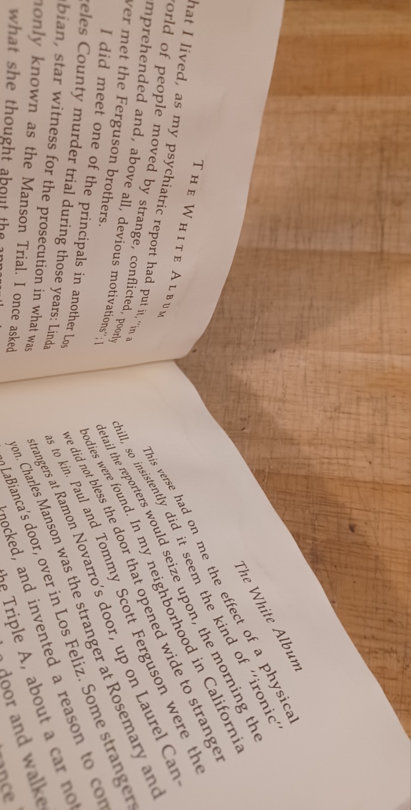 The White Album, by Joan Didion. 1st Edition, 5th Printing Hardcover. No Jkt.