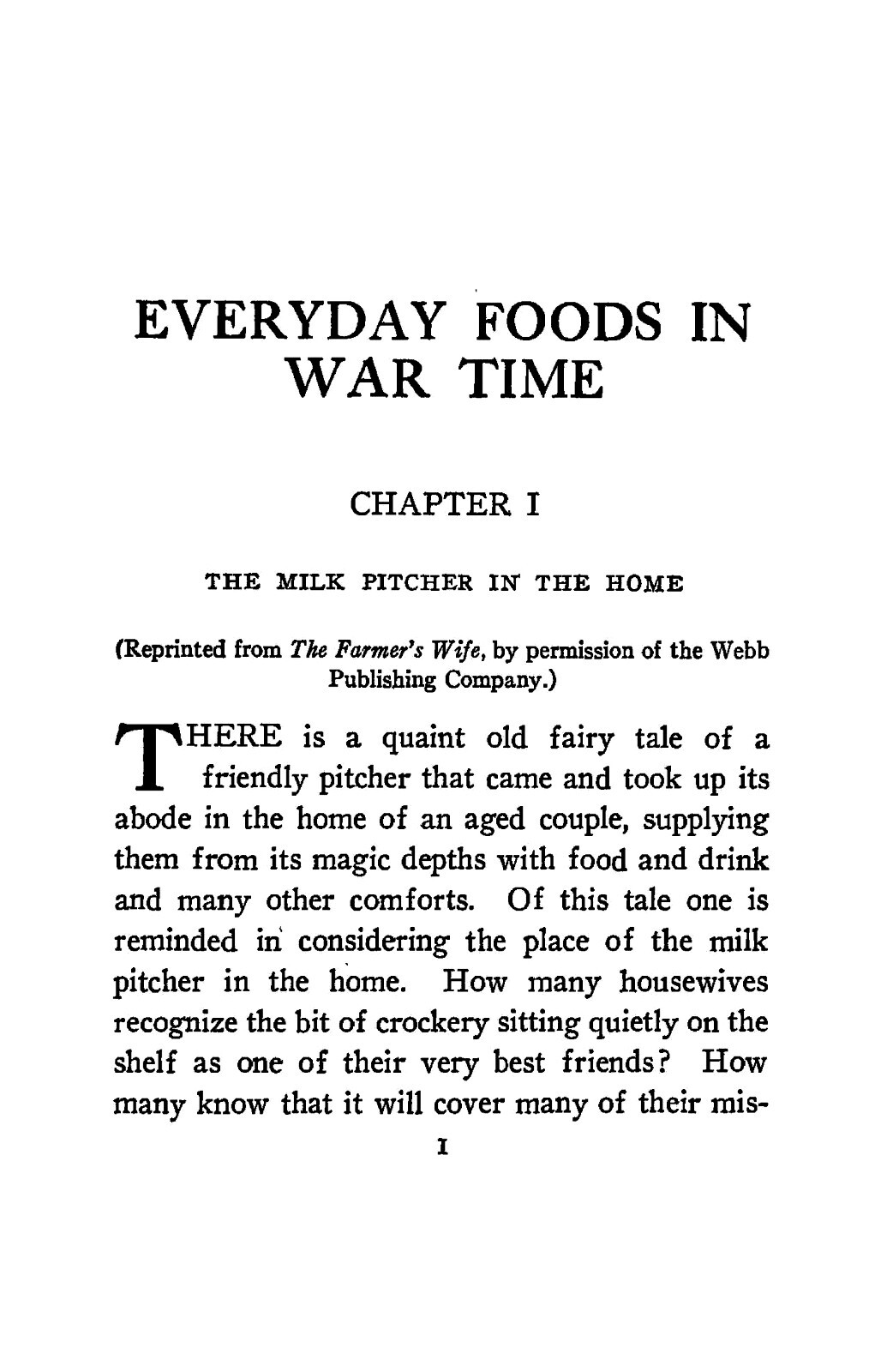 „1918“ Everyday Foods In War Time Cook Book 125 Pages