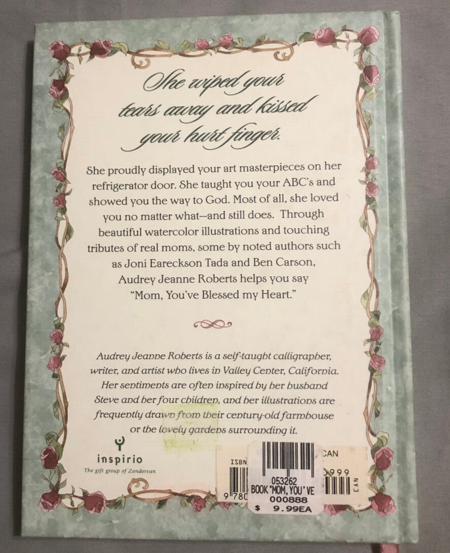 Mom, You’ve Blessed My Heart Hardcover Audrey Jeanne Roberts