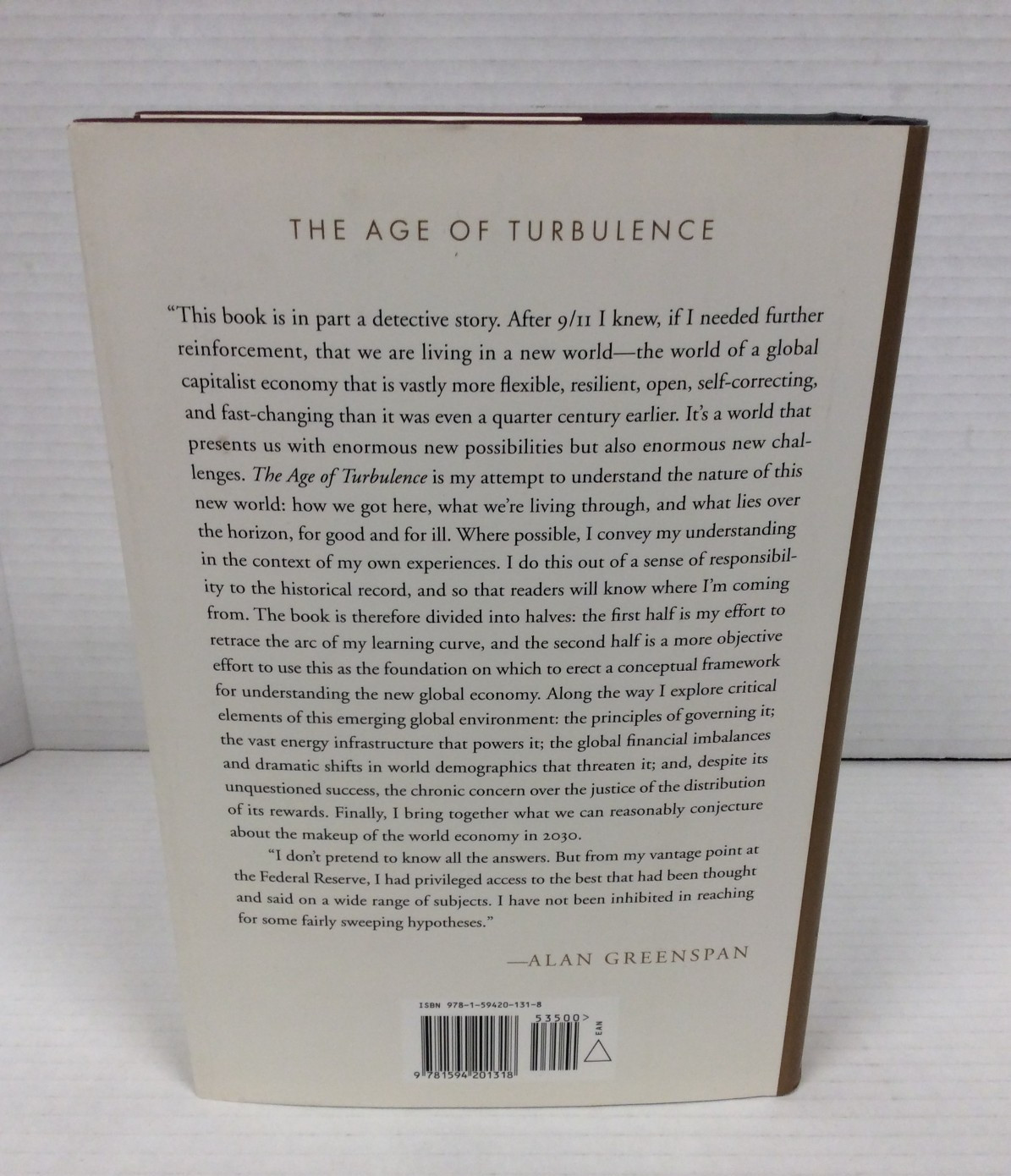 THE AGE OF TURBULENCE Alan Greenspan Signed HC 2007