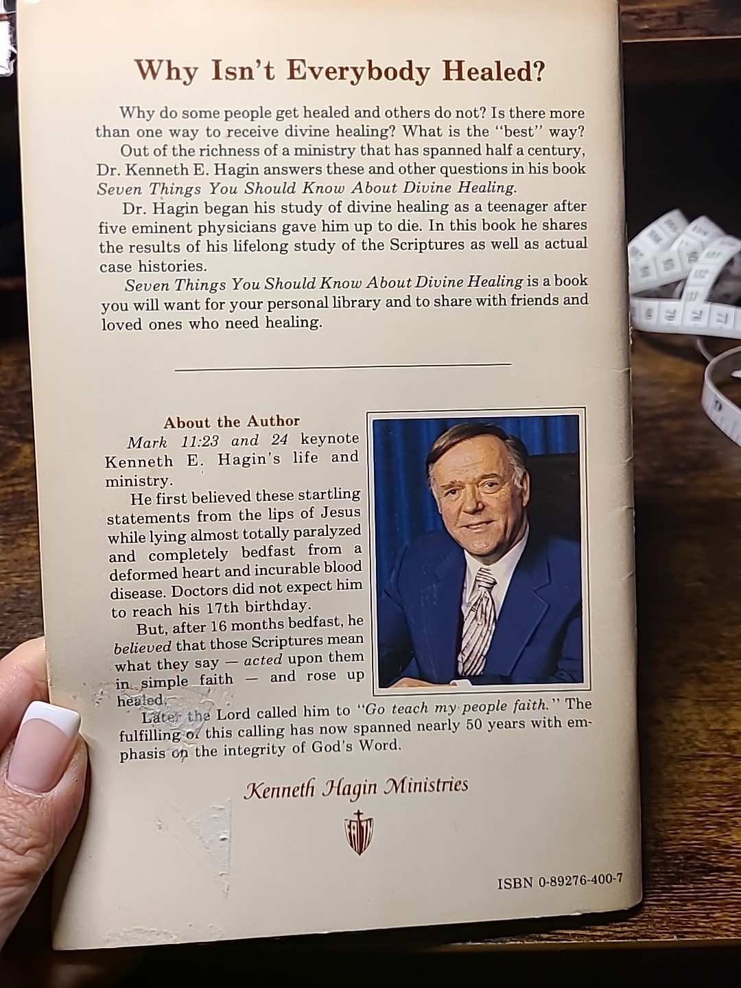Seven Things You Should Know about Divine Healing by Kenneth E. Hagin (English)