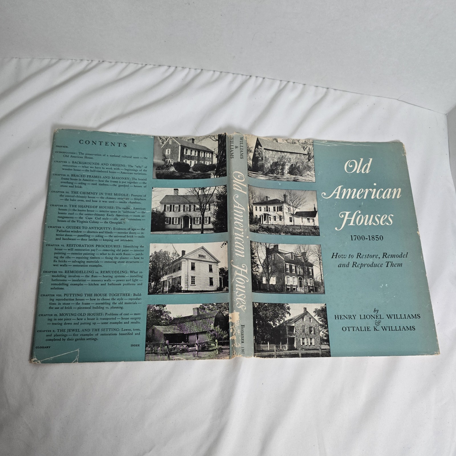 Old American Houses 1700-1850 Restore Remodel Reproduce Williams VTG HC DJ 1957