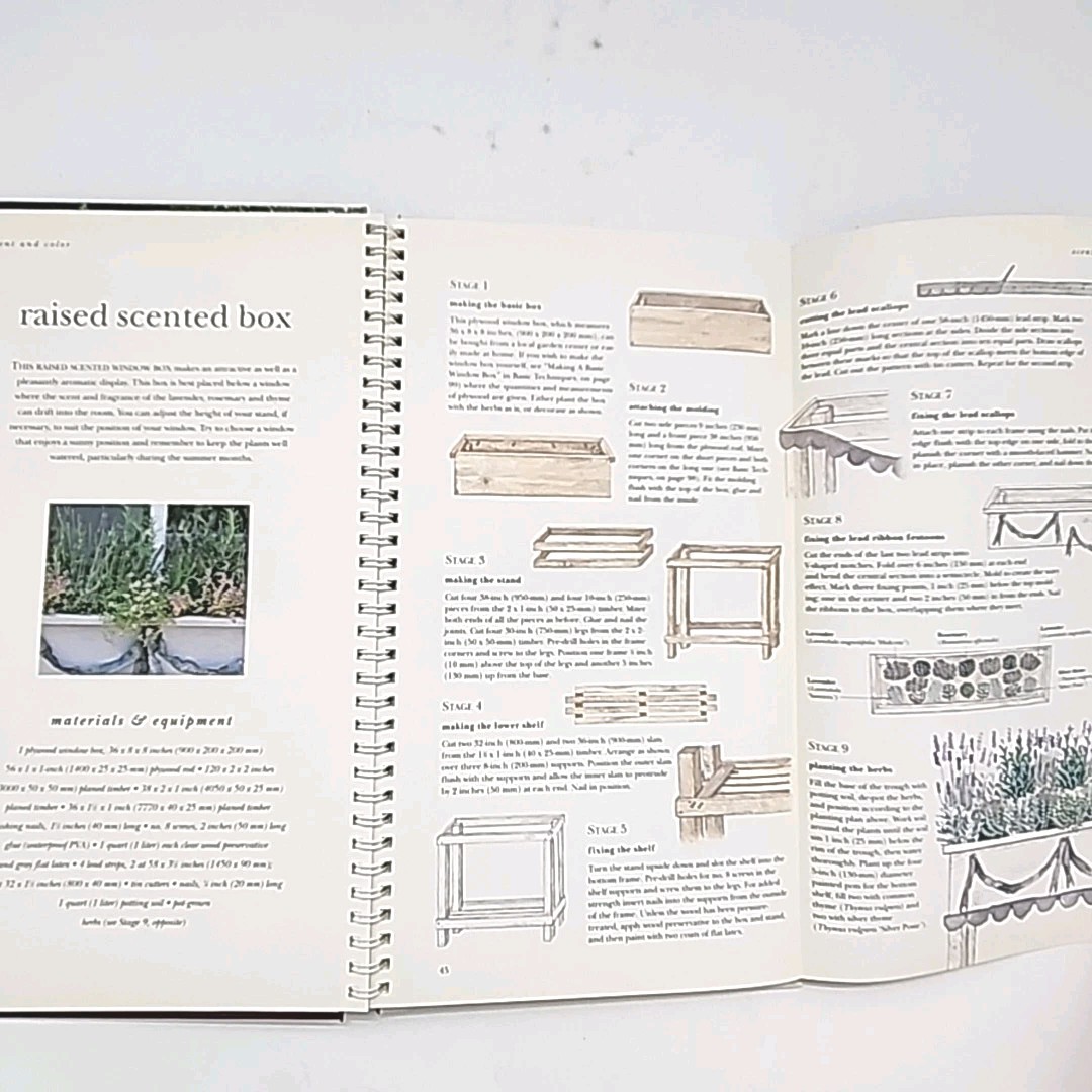 Gardening with Herbs by George Carter 1st Edition Spiral Bound Hardcover Book