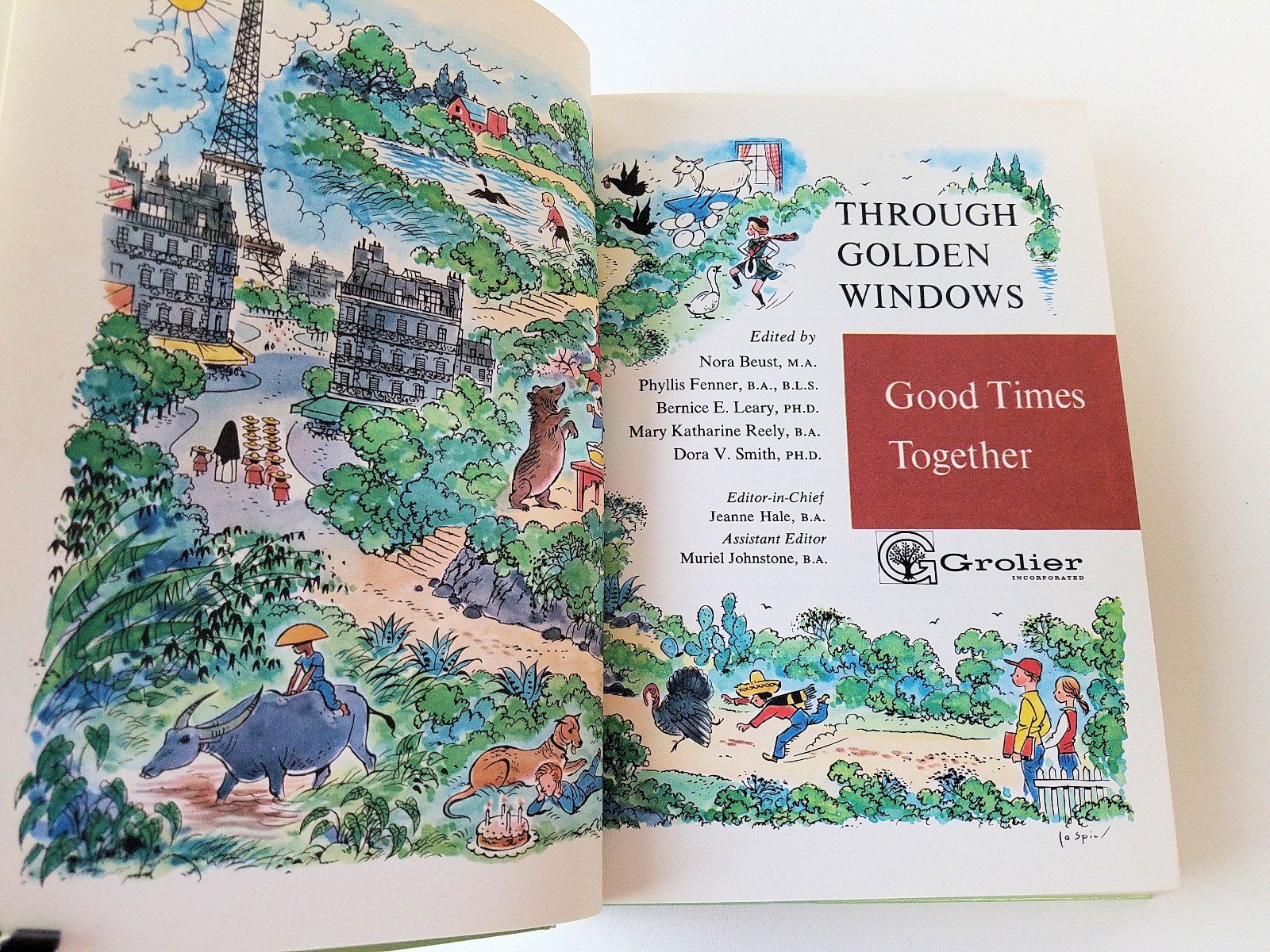 Through Golden Windows Children’s Story Books Complete Set 10 ©1958 1st Edition