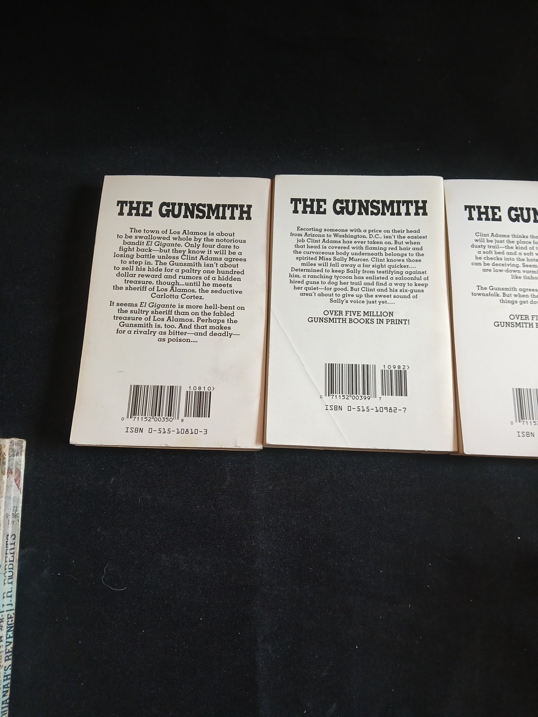 The Gunsmith Series 9 Books by J. R. Roberts (1990’s, Mass Market)