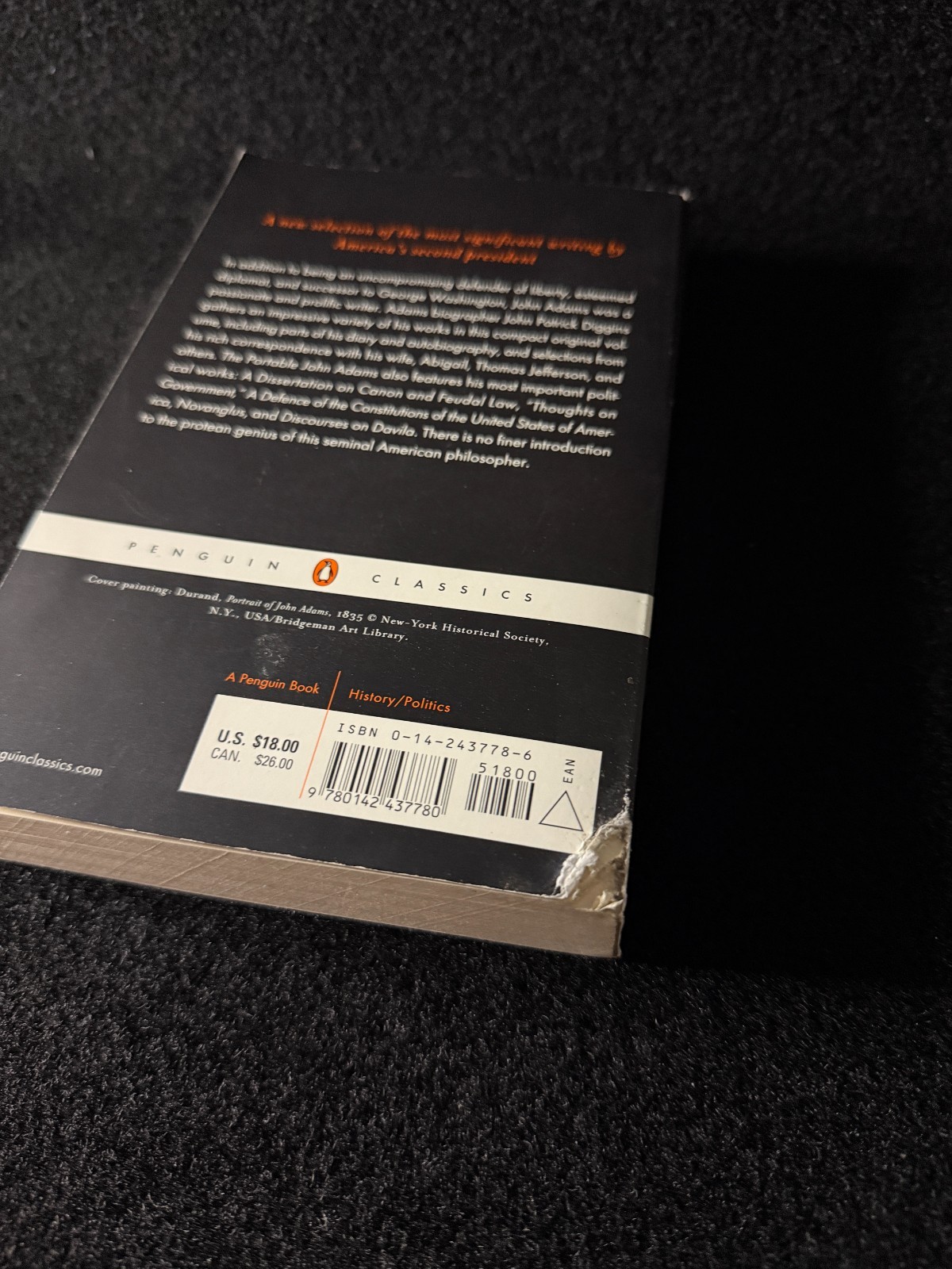 Portable John Adams by John Adams (2004, Uk-B Format Paperback)