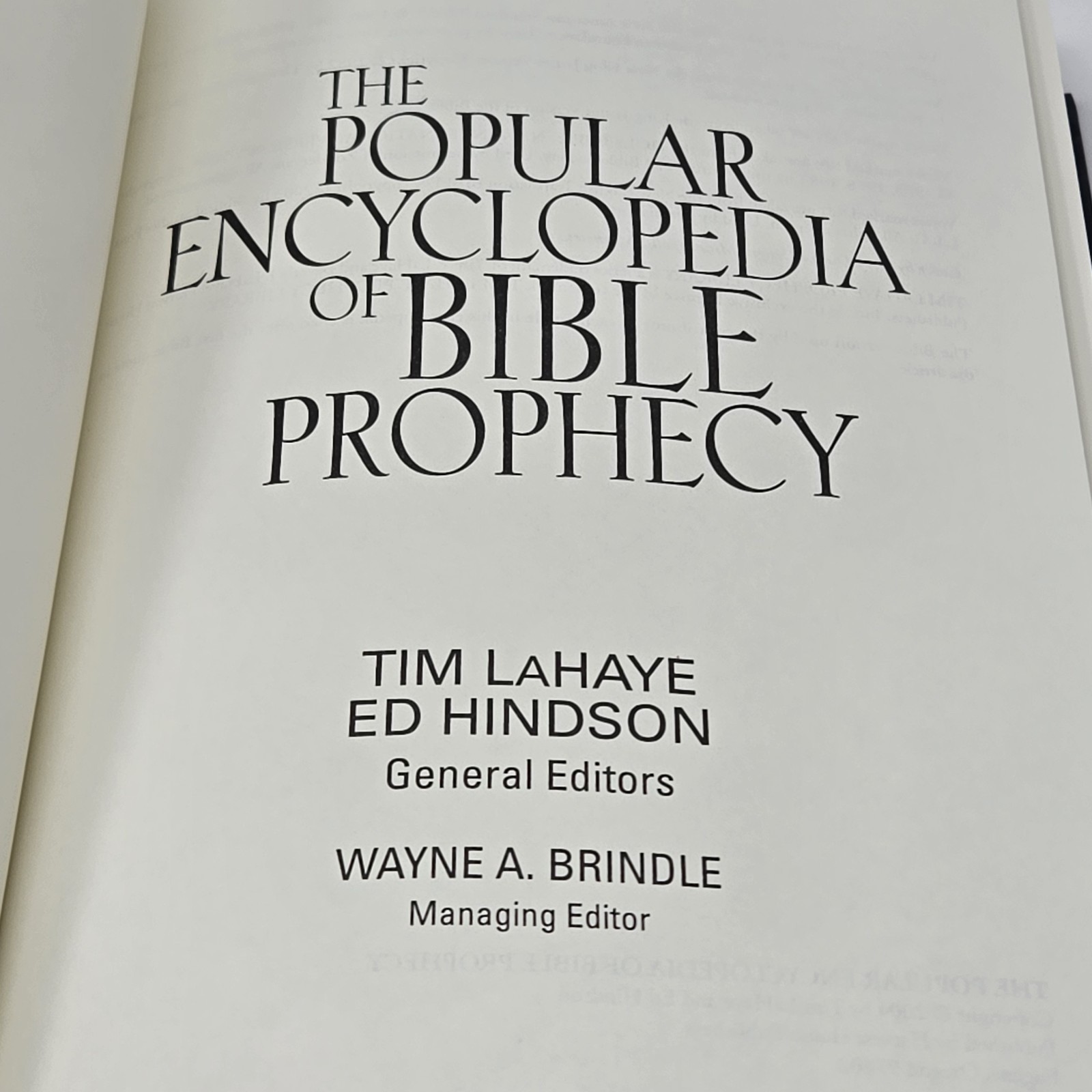 The Popular Encyclopedia of Bible Prophecy Tim LaHaye Ed Hindson Hardcover