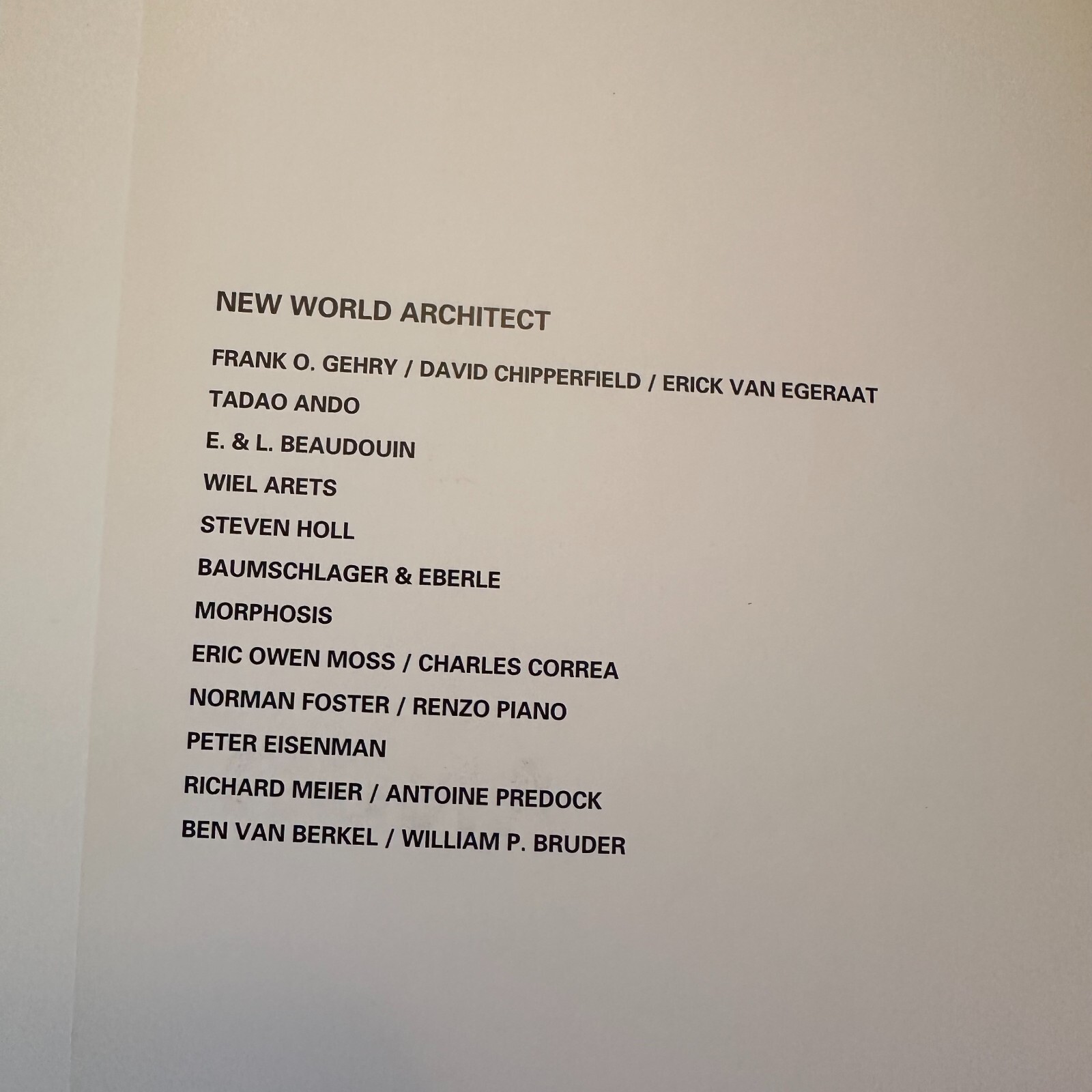 C3 New World Architect Tadao Ando 2003 Korean & English Paperback Good-