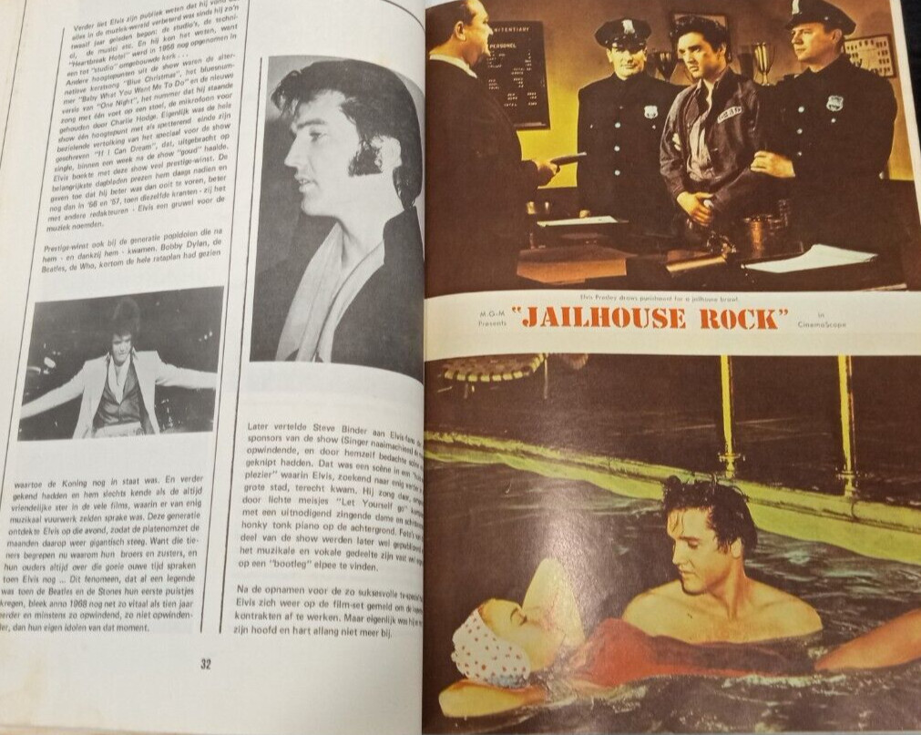 Elvis Presley Vintage 1980′ S DUTCH BOOK 64 pages