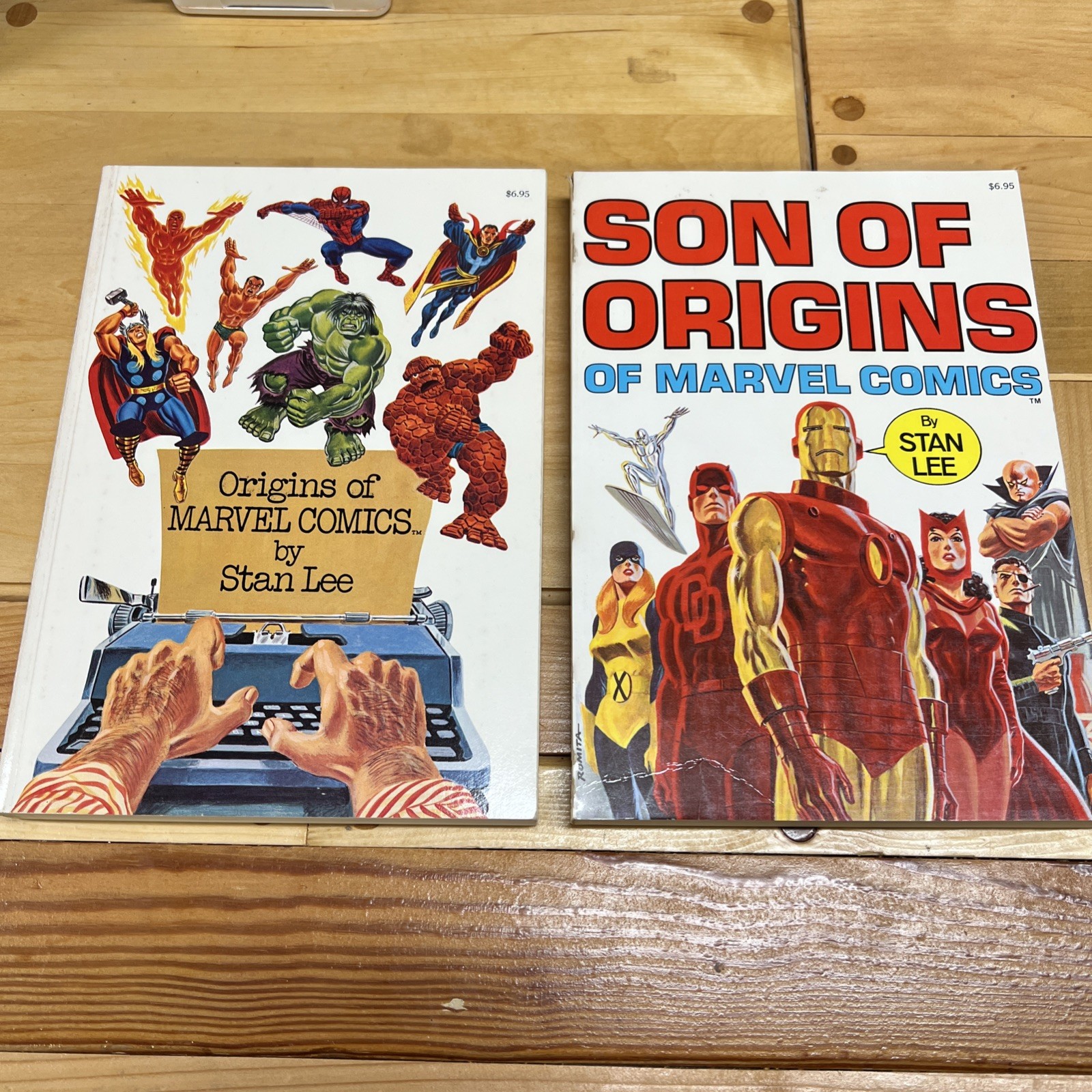 Origins & Sons of Marvel Comics STAN LEE with Slipcover FIRESIDE 1974