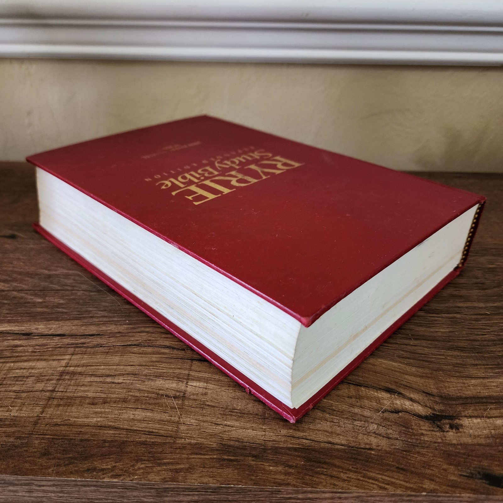 Ryrie Study Bible Expanded Ed NIV Red Letter Holy Word Moody Vtg 1994 HC