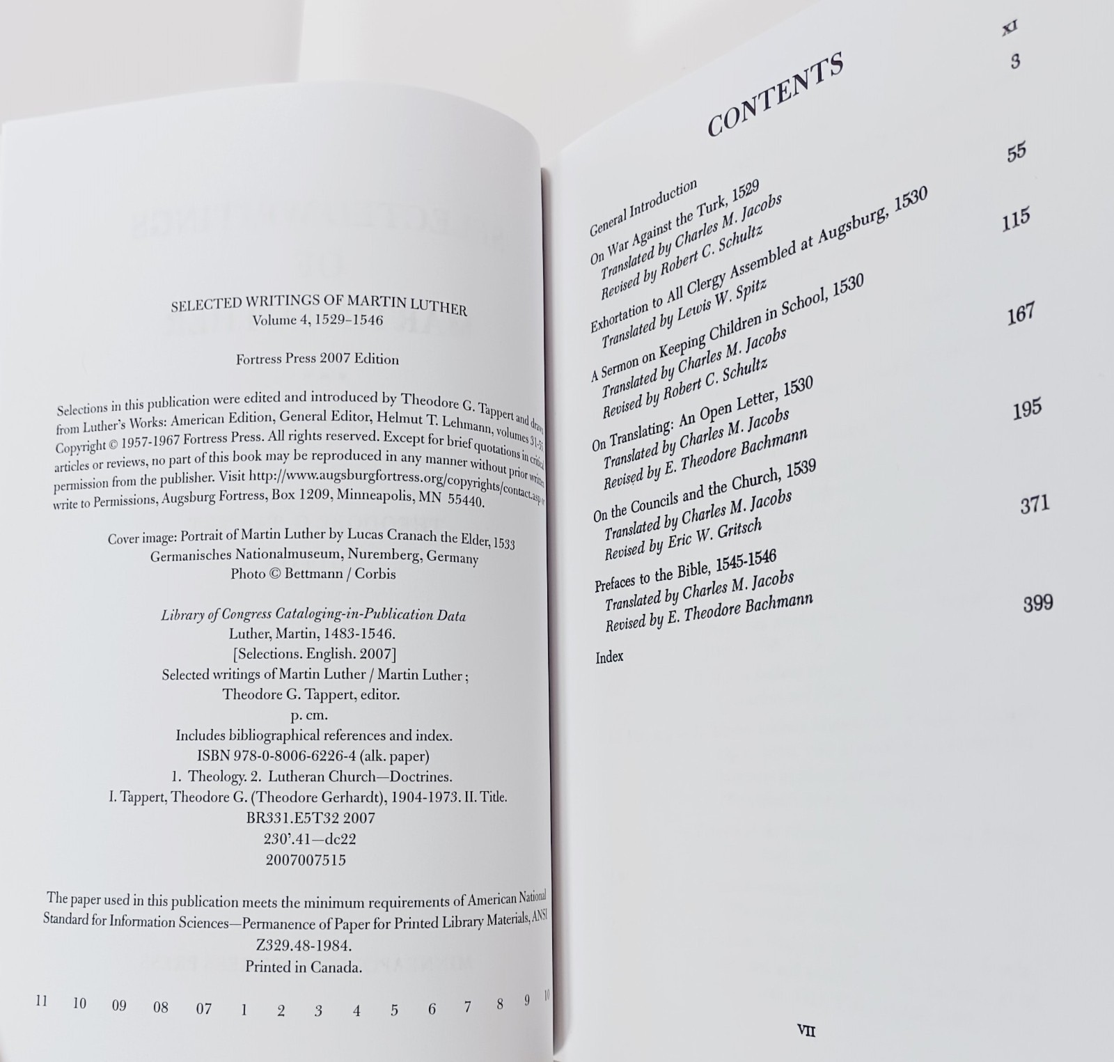 Fortress Press Selected Writings Of Martin Luther Trade Paperback Book Box Set