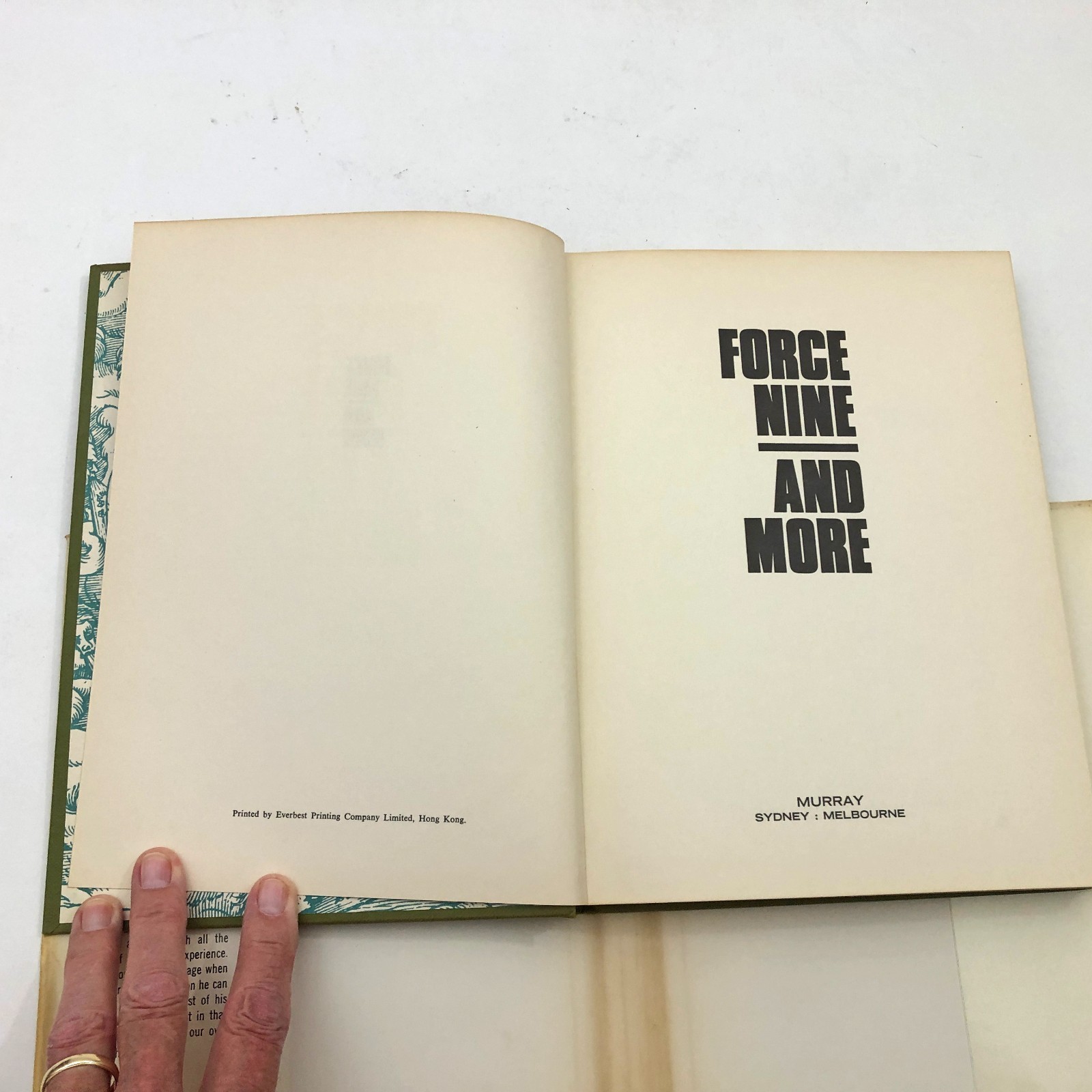 Force Nine And More Anonymous K G Murray Publishing 1969 HBDC 168 Pages