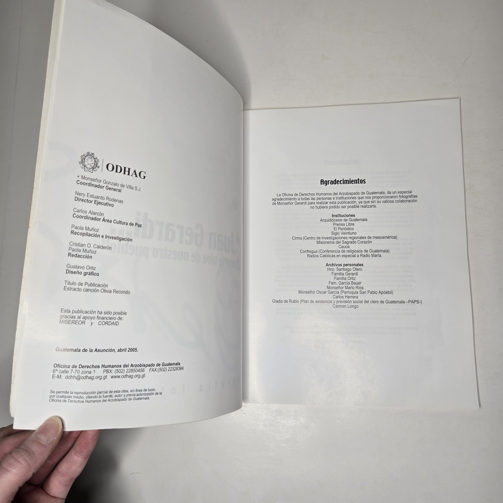 Juan Gerardi…Memoria viva de nuestro pueblo 2005 B&W Photographic Biography PB
