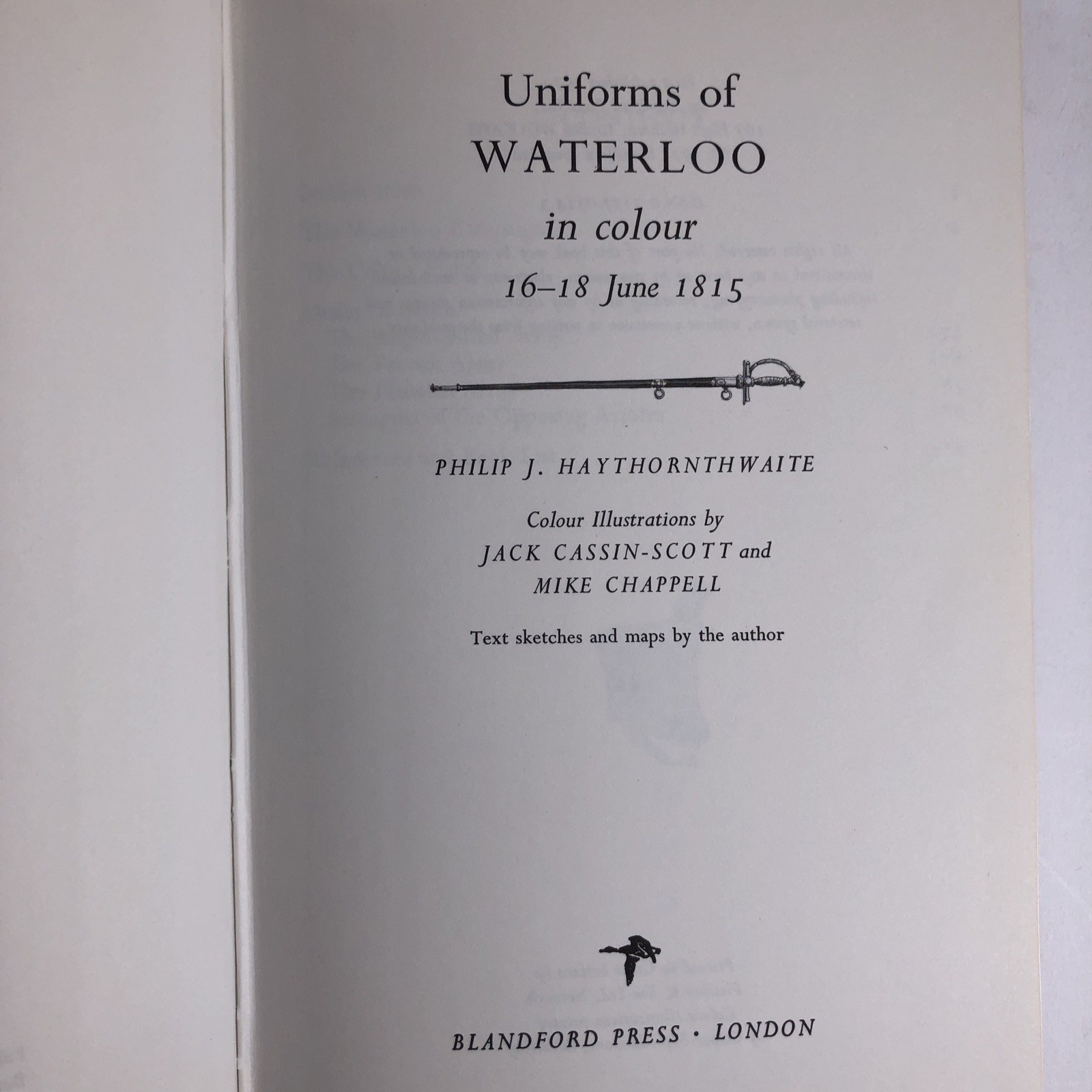 Uniforms of War Lot of 4 Waterloo Civil War American Blandford Press 1970s
