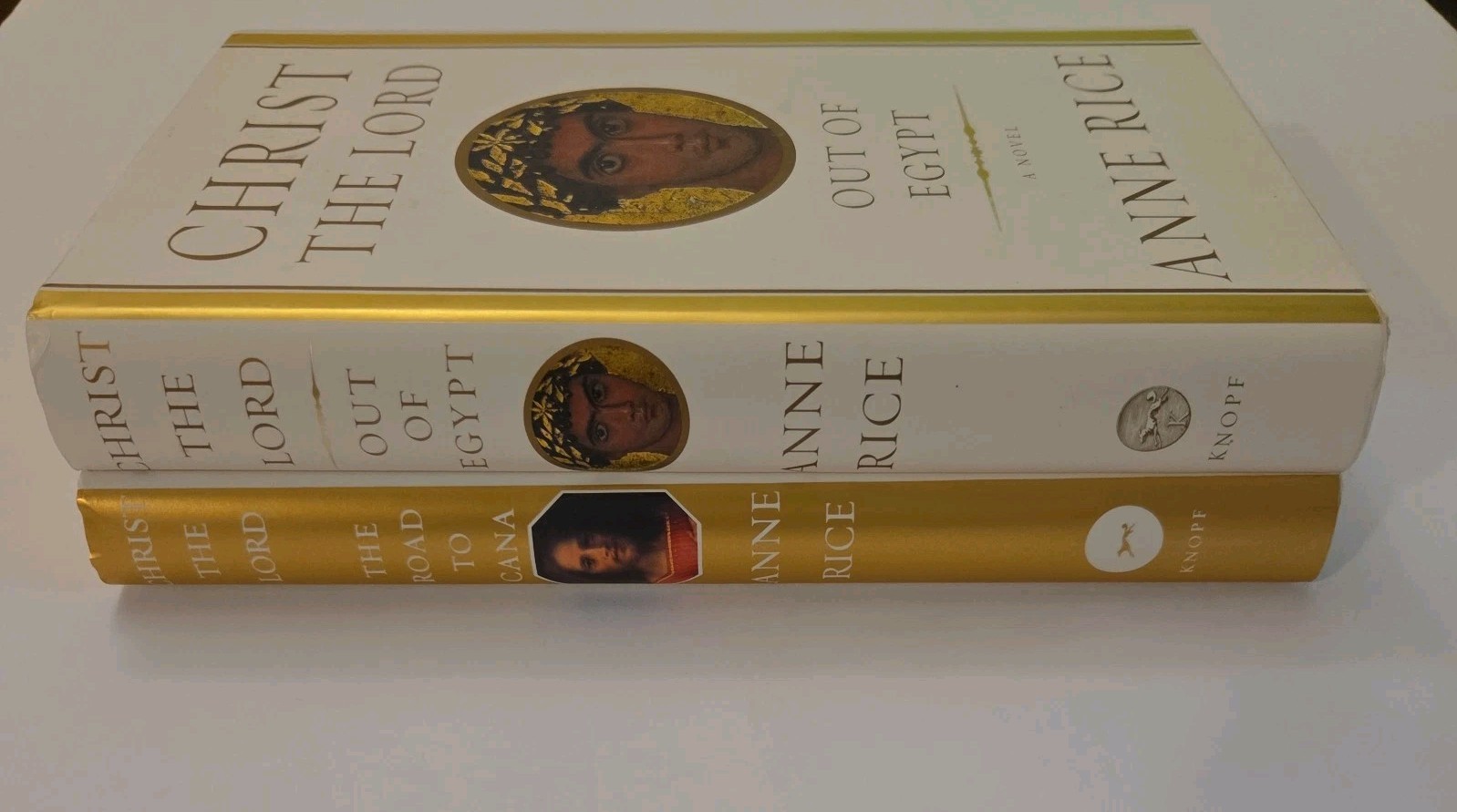 Anne Rice Christ the Lord Out of Egypt & Road to Cana Book Lot DJ/HC~ VG