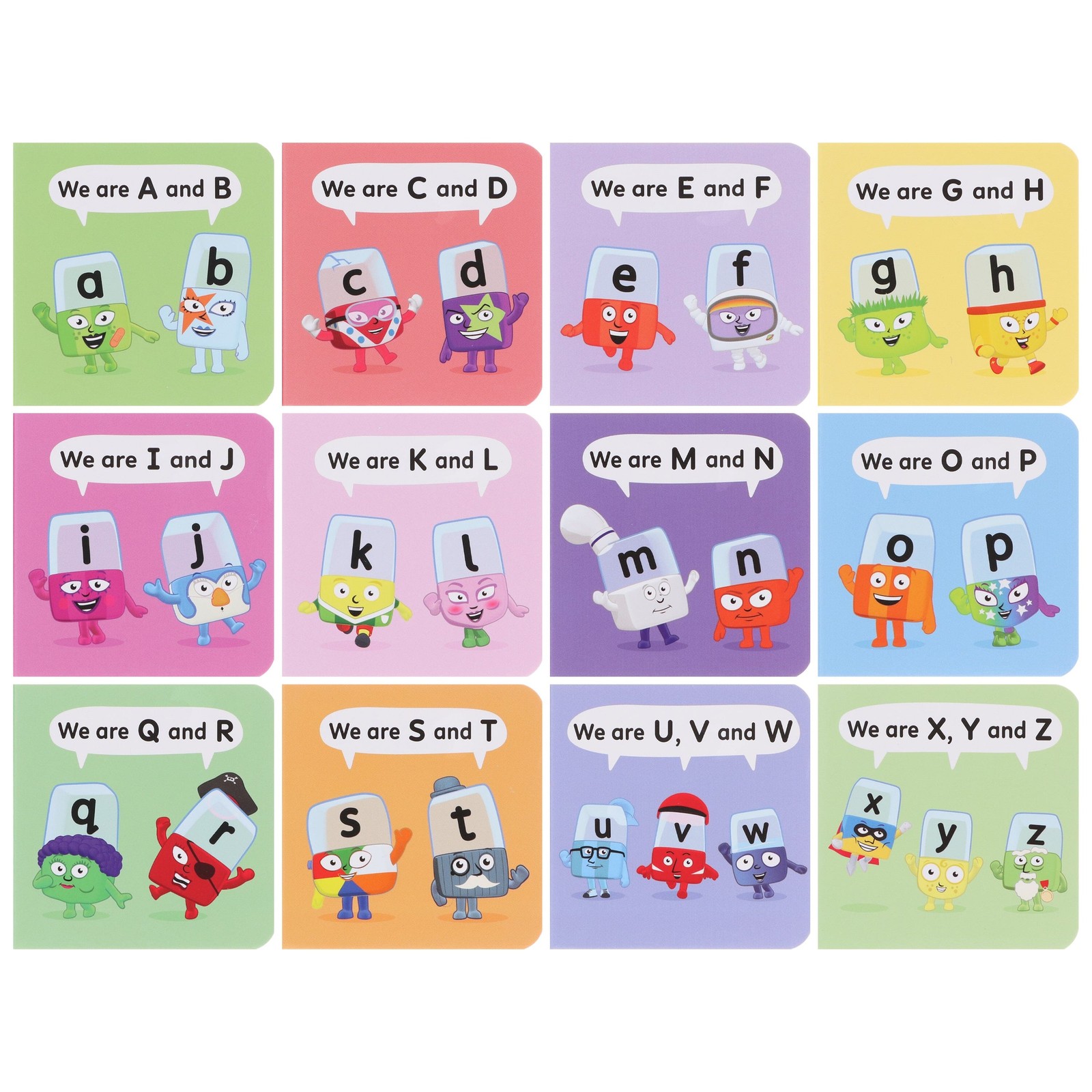 A Case of Alphablocks 12 Mini Books Box Set – Ages 0-5 – Board Book