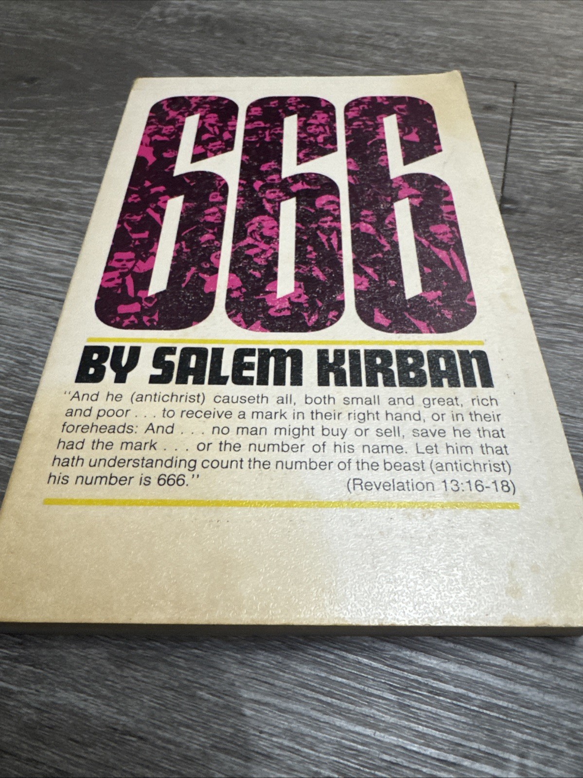 666 Salem Kirban 1970 The Tribulation Period 5th Print Antichrist Religion PB