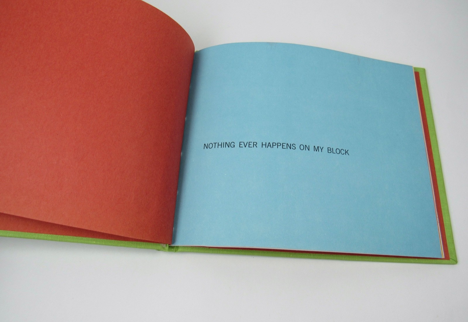 RARE Ellen Raskin Signed with Drawing HC Book Nothing Ever Happens On My Block