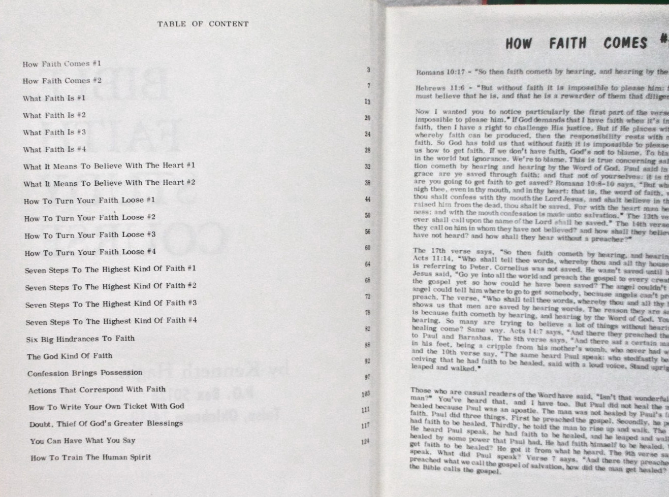 Kenneth Hagin Bible Study Course book lot Prayer, Faith, Holy Spirit religion