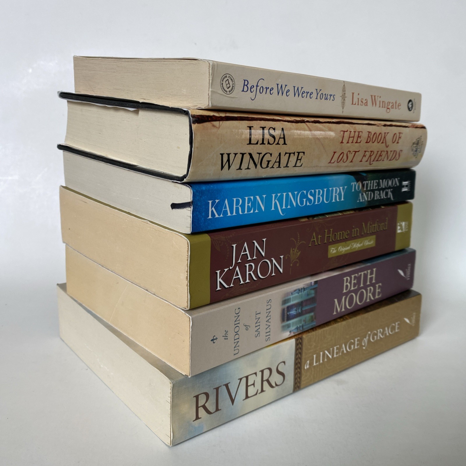 Lisa Wingate, Francine Rivers, Jan Karon, Kingsbury, Moore Christian Fiction Lot