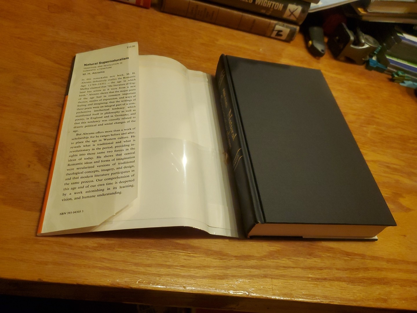Natural Supernaturalism: Tradition and Revolution in… by M.H. Abrams 1971 HCDJ