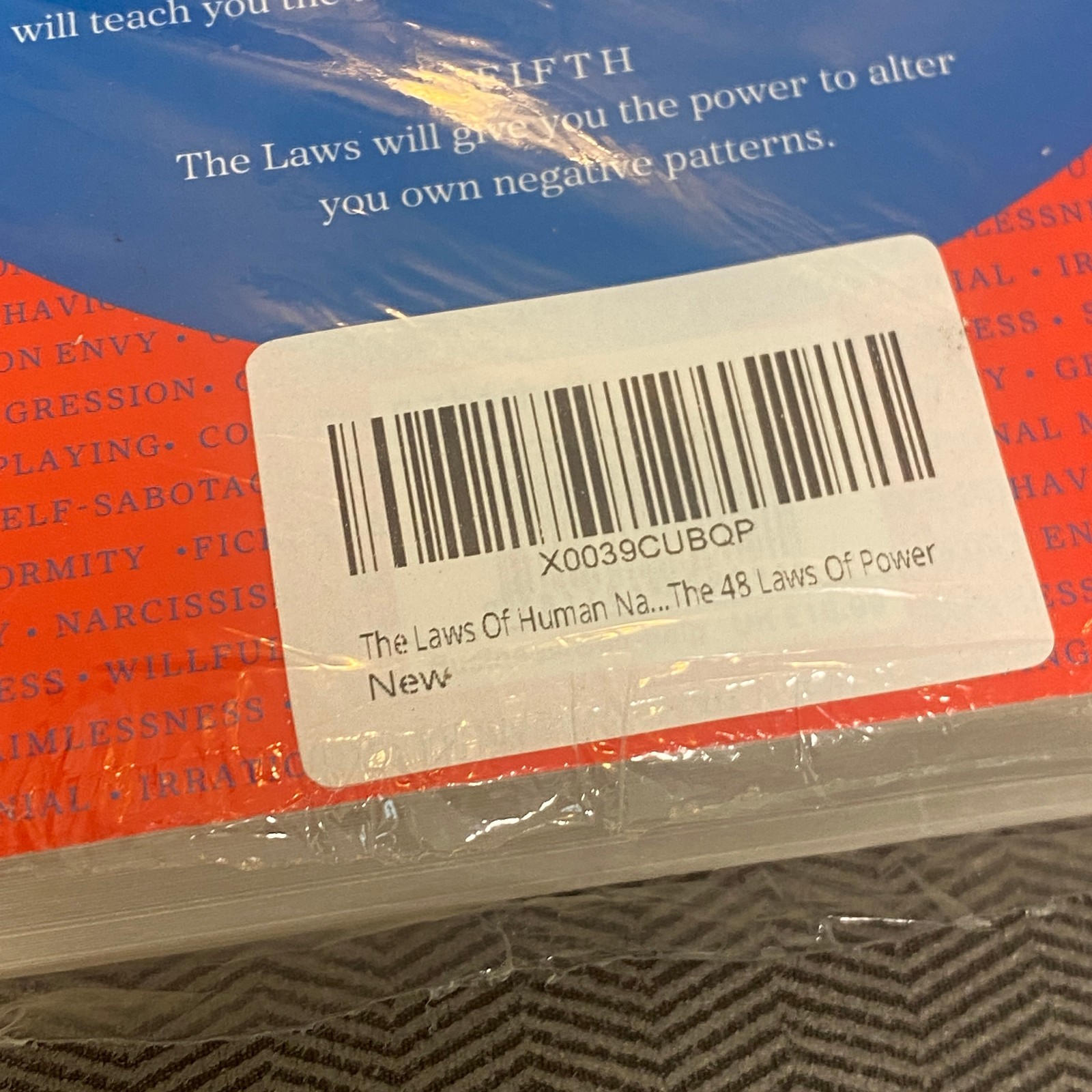 The 48 Laws Of Power + The Laws of Human Nature by Robert Greene ( Big Size )