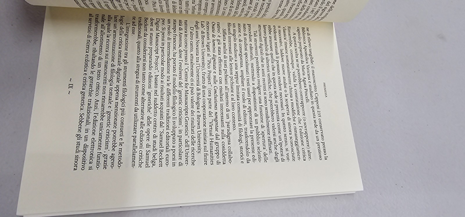 Le lettere di Giovanni Pico della Mirandola a partire dall’edizione del 1496.
